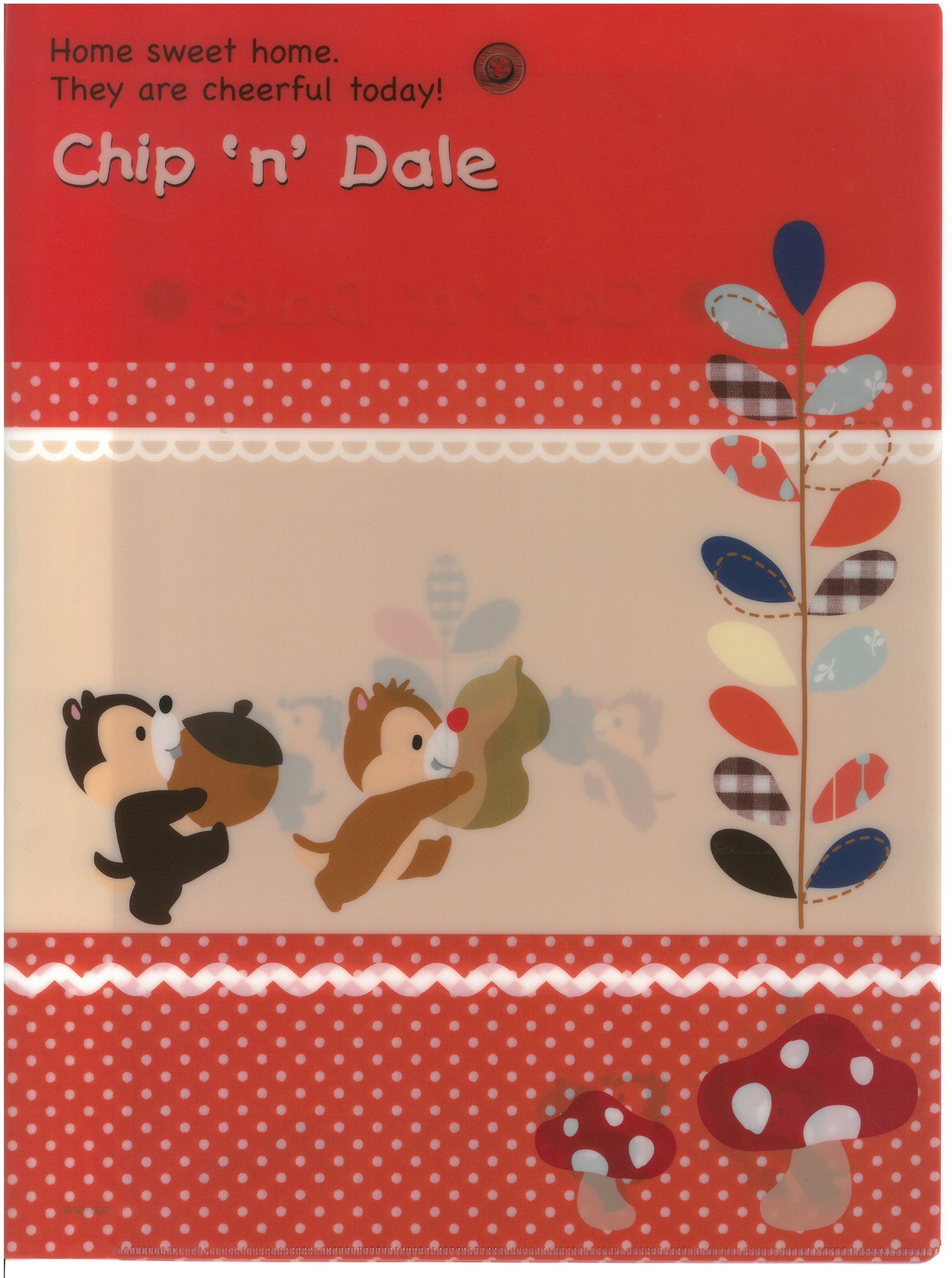Chip n Dale 鋼牙鼠 A4雙開文件夾 (2129-787)