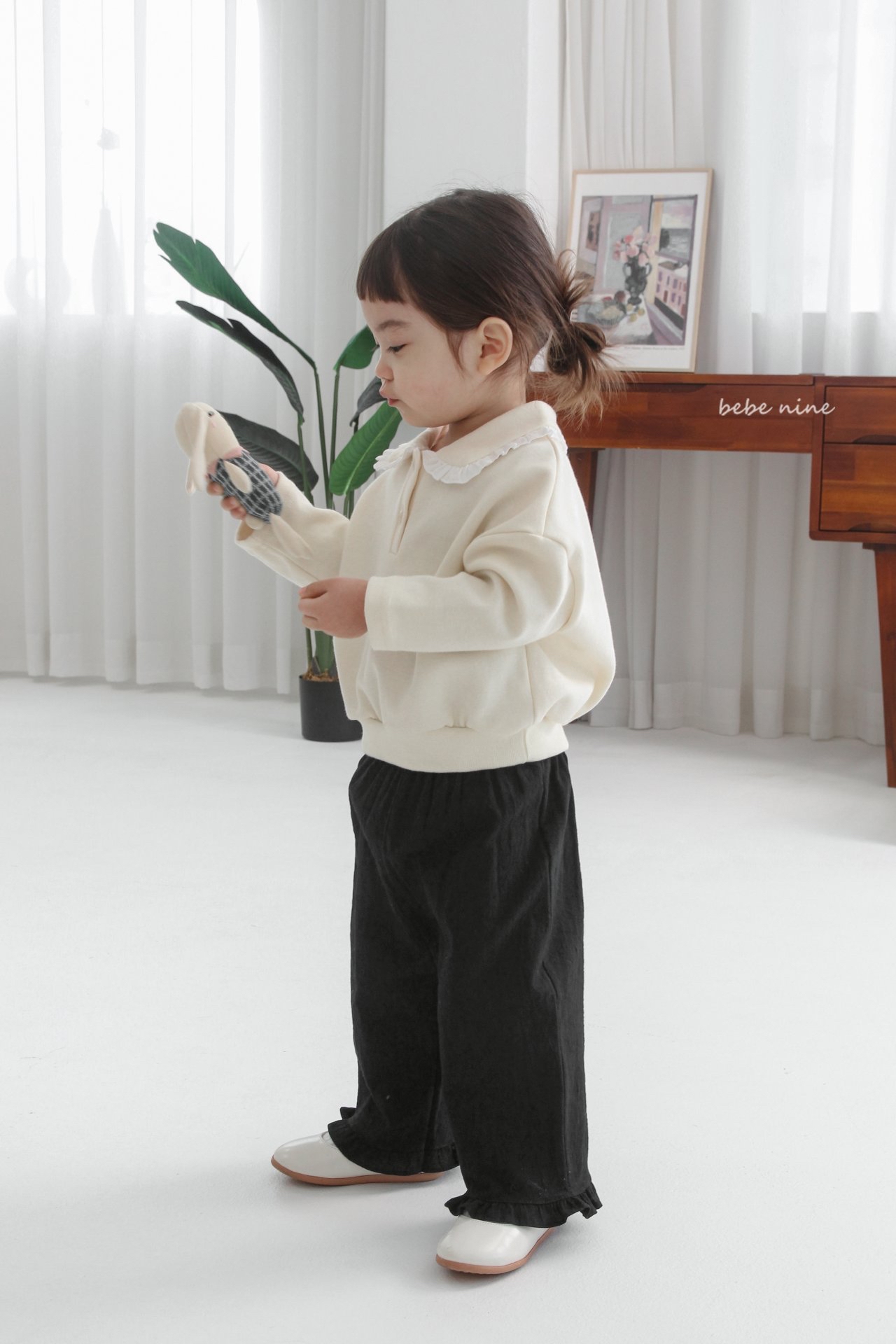 🌸預訂 韓國直送🌸🇰🇷Bebenine三色荷葉邊寬鬆褲