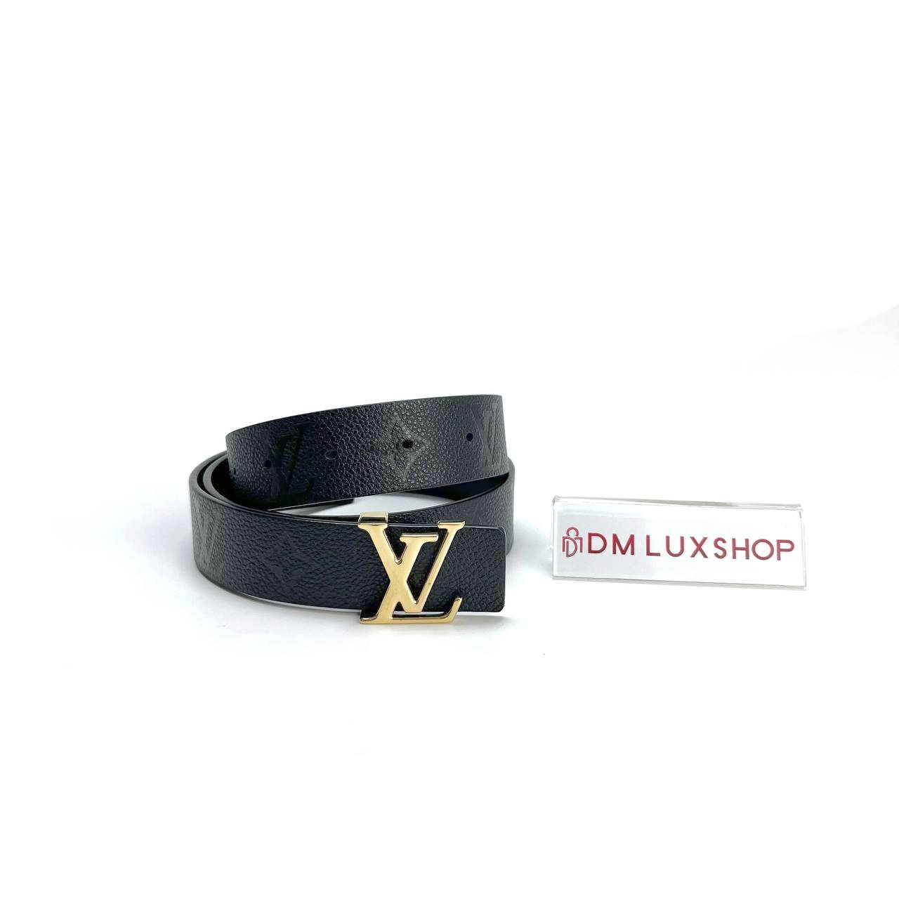 LV Black Iconic 30mm Reversible Belt GHW