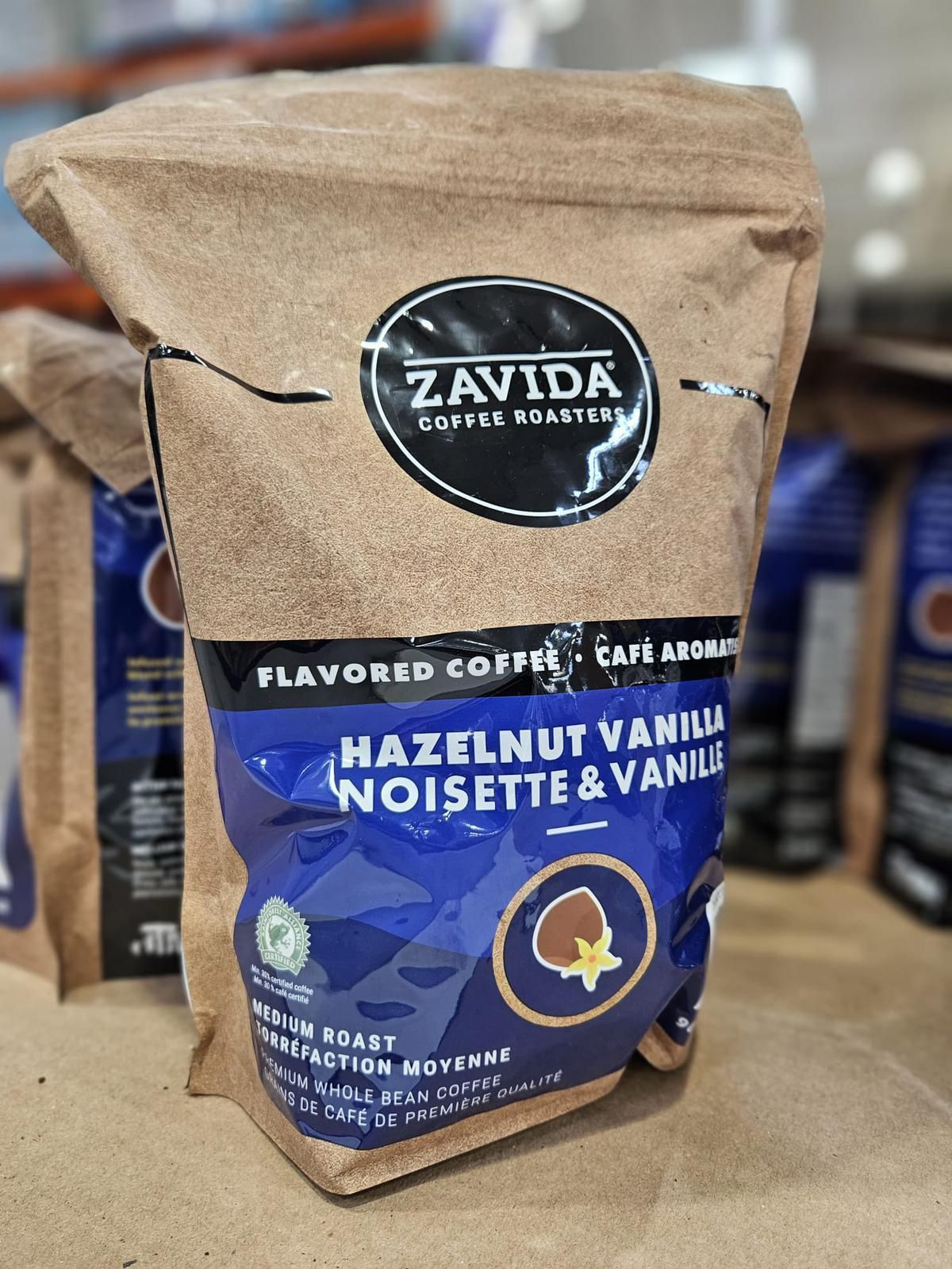 加拿大直送🛫Zavida Hazelnut Vanilla Whole Bean Coffee 2KG