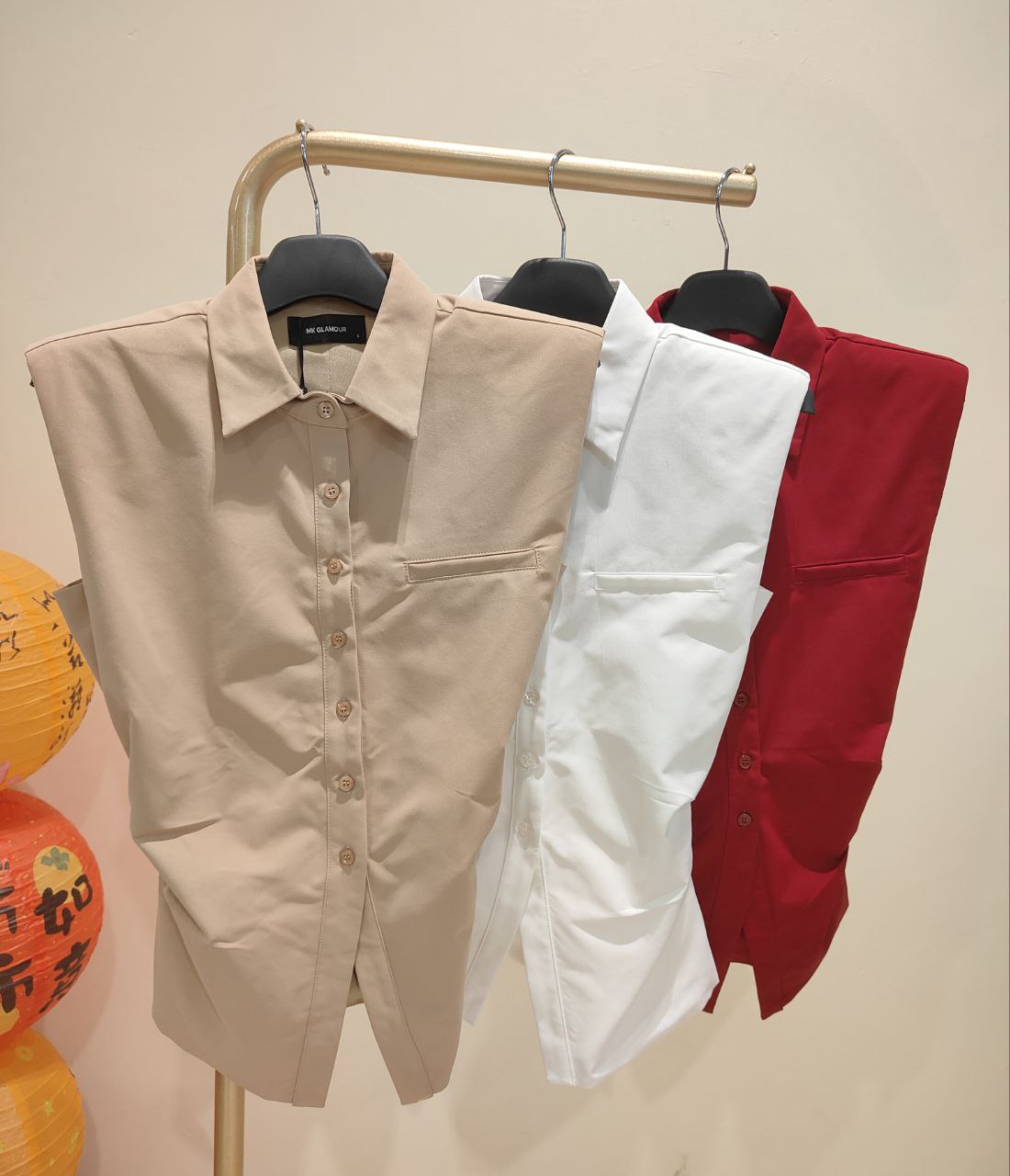 出袖显瘦上衣 2667