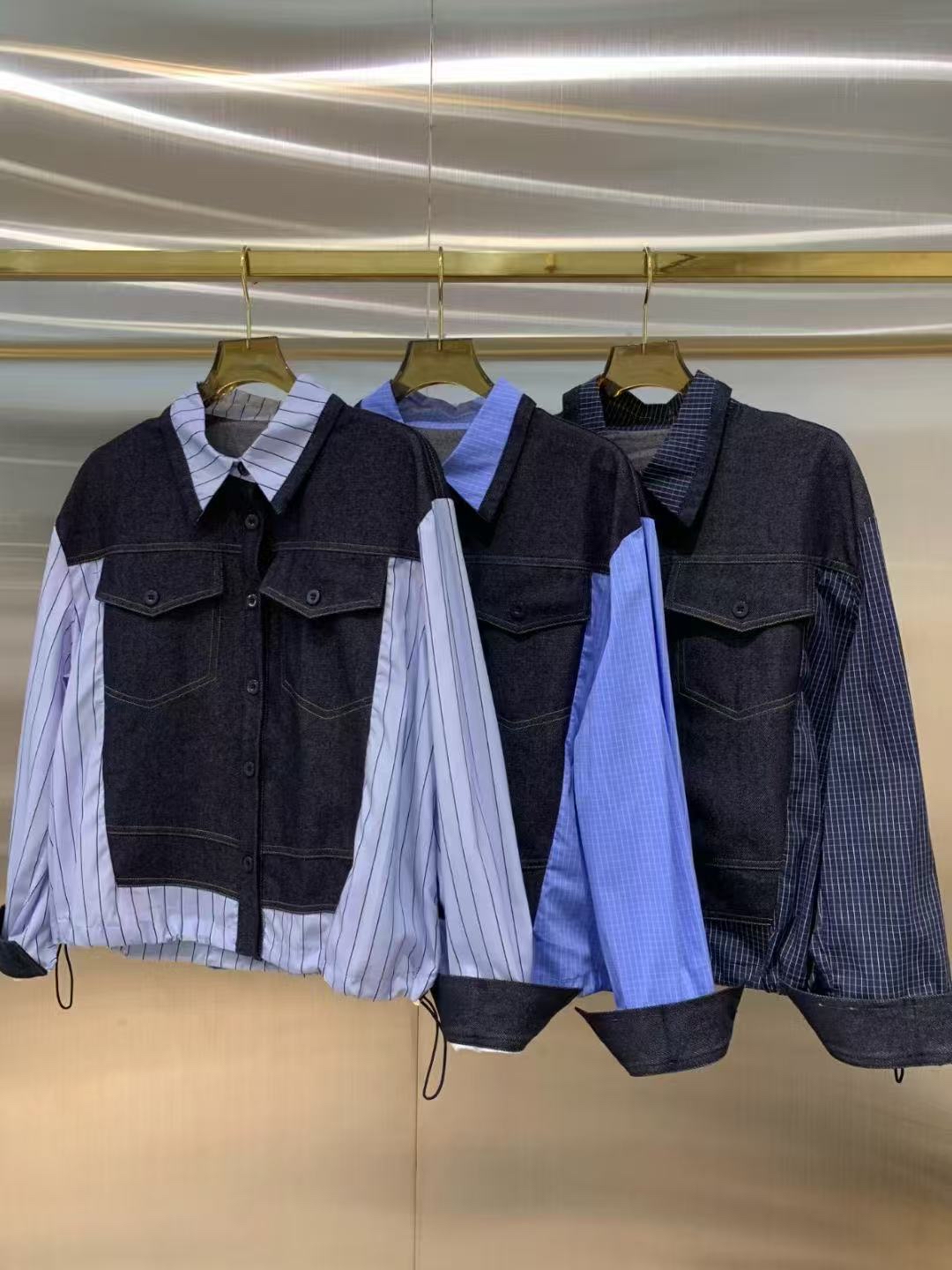 韓國牛仔拼恤外套 M446 03TW63260