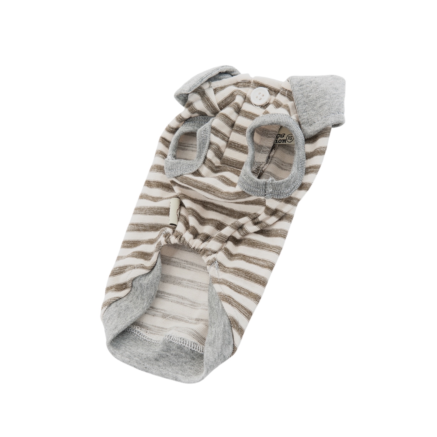 S553GY 條子POLO TEE-灰色 Grey