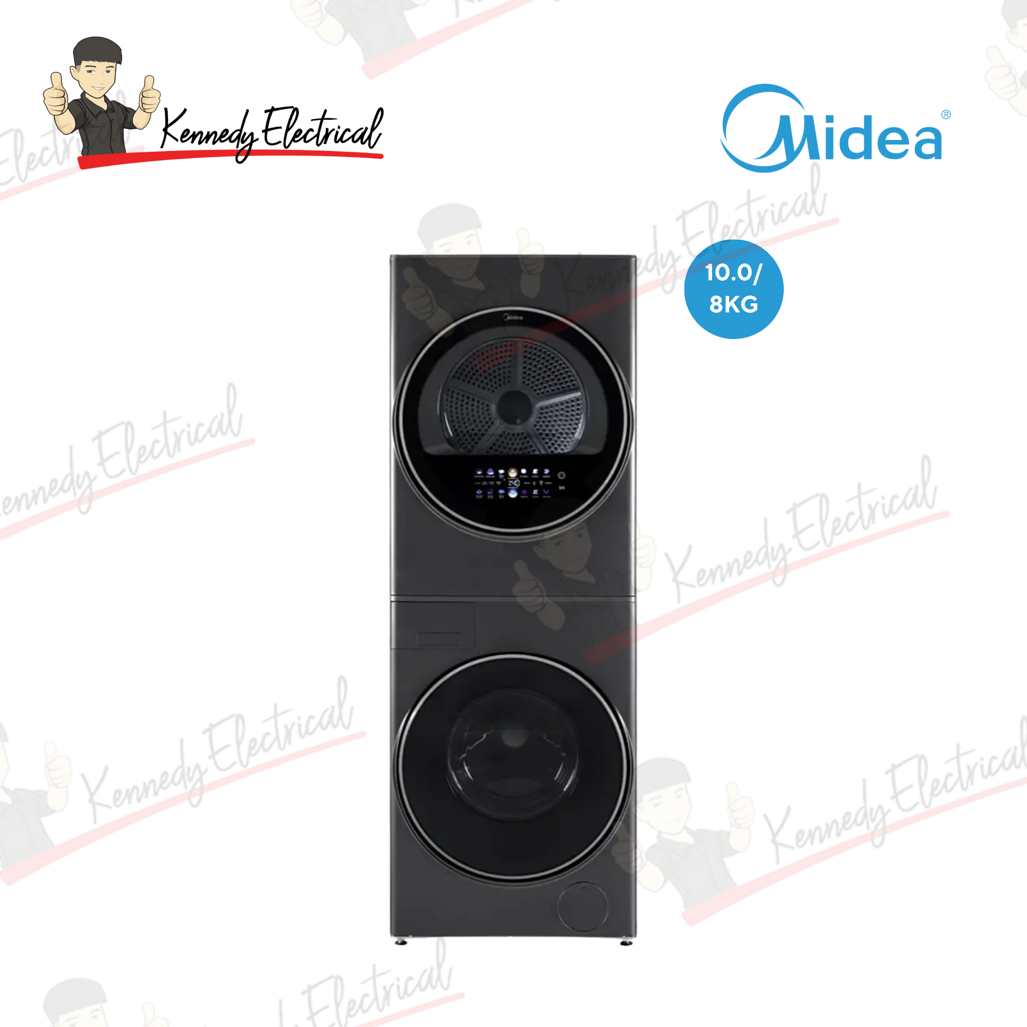 Midea 10.0kg / 8.0kg Laundry Suite Washer Dryer 2025 (Washer) (ML19F100D80WT)