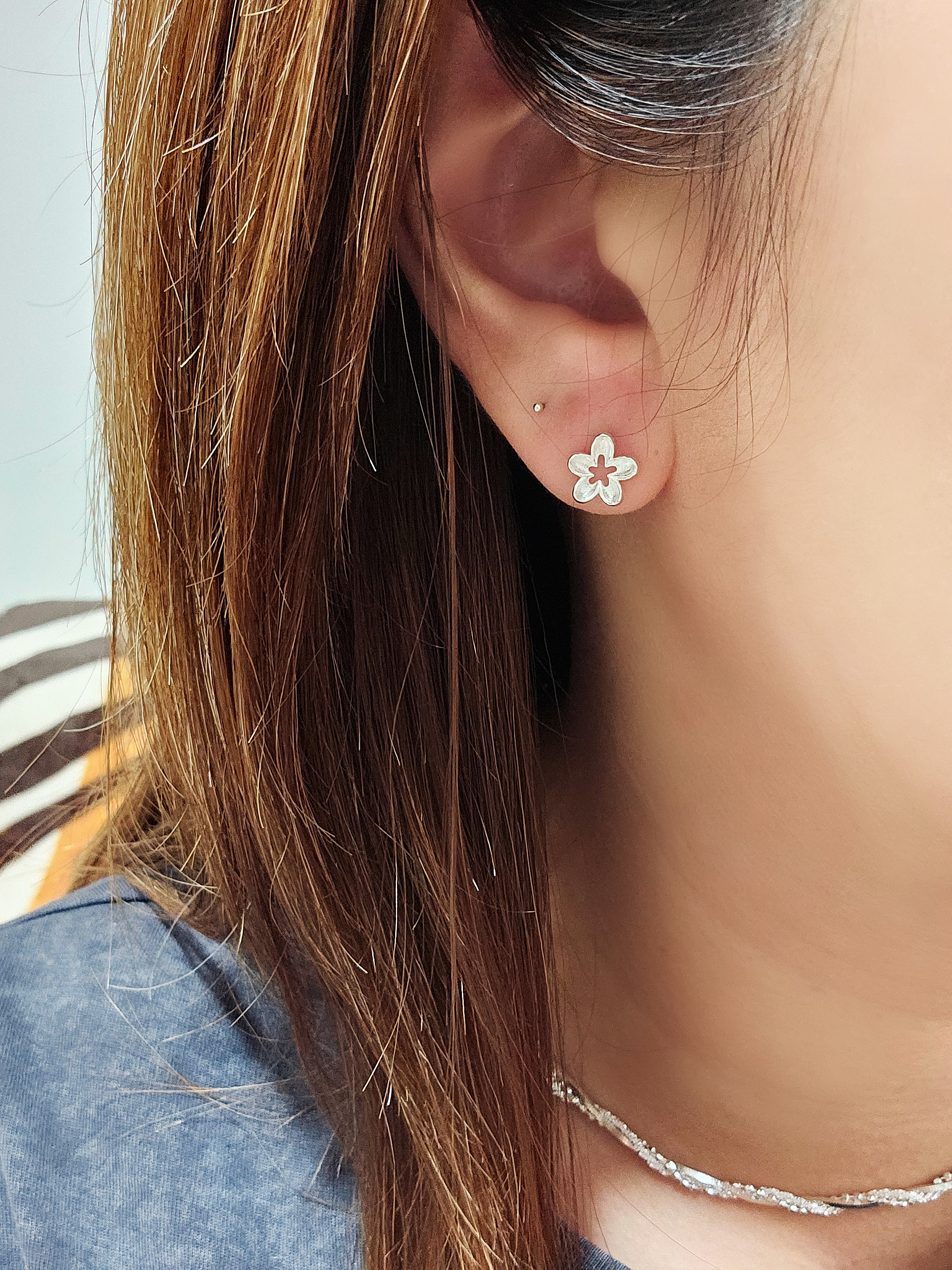 S925 - EE0337 Flower Earrings