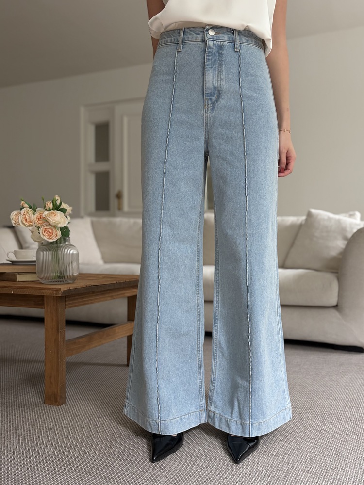 The Seamline Wide-Leg Jeans