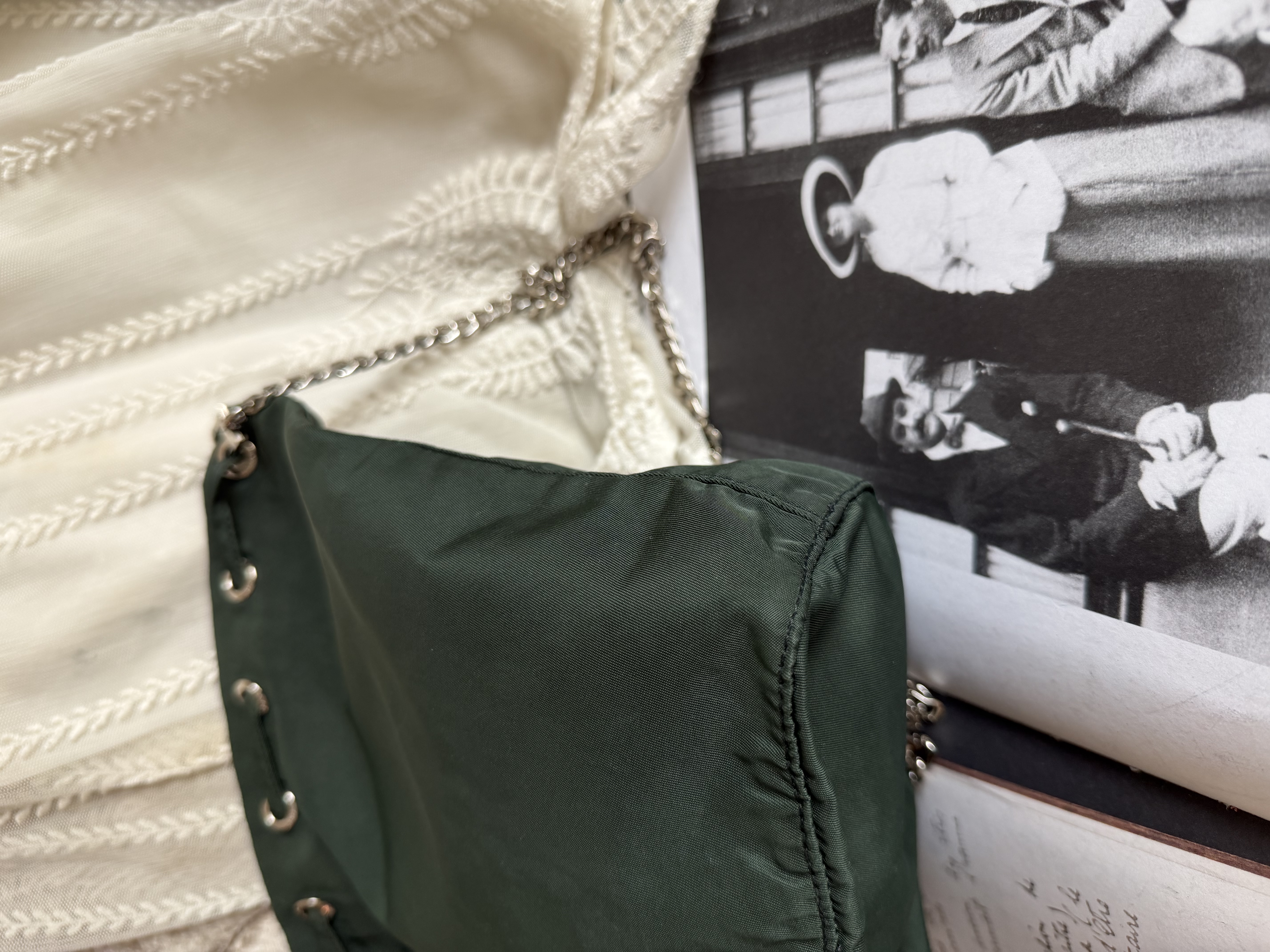 Prada green Bucket bag