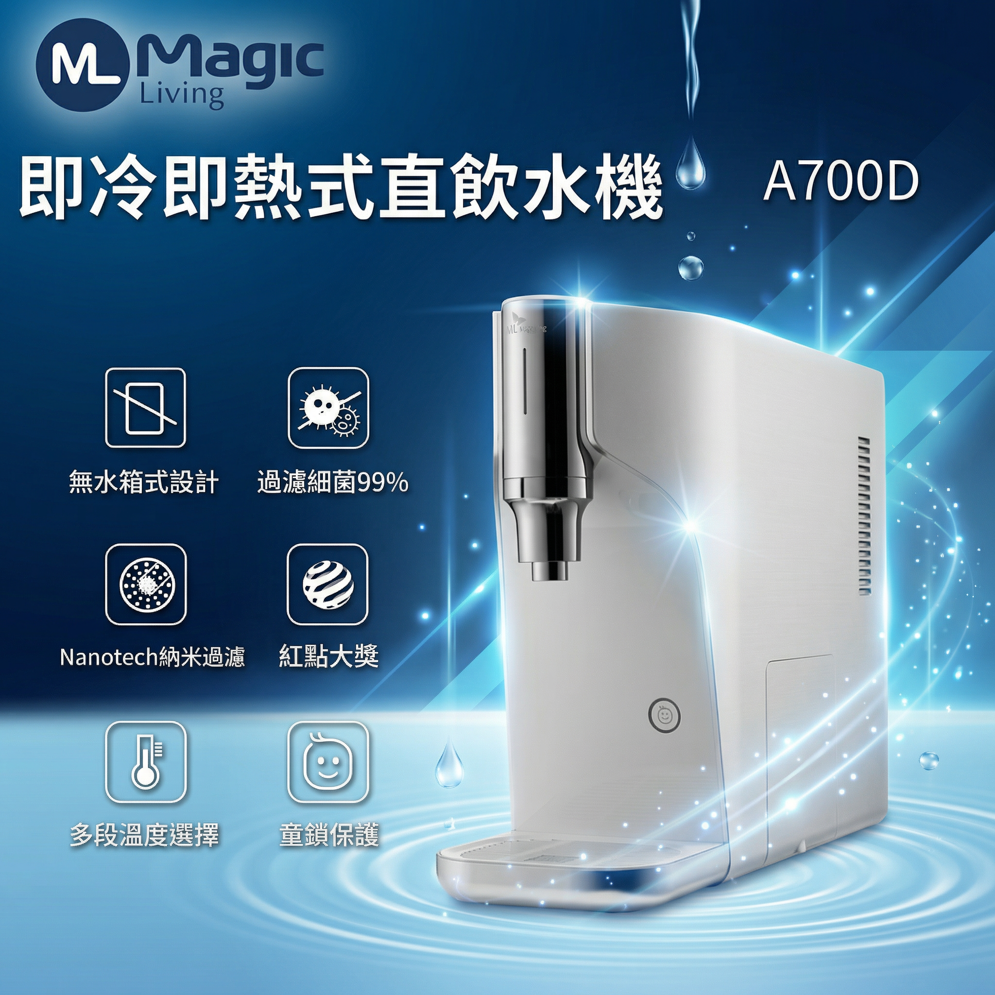 A700D即冷即熱式直飲水機