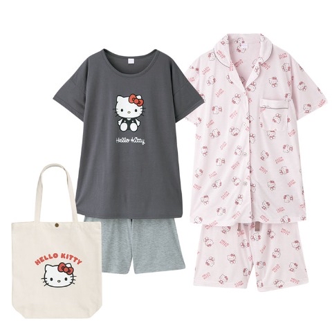 日本直送新款Sanrio Hello Kitty 短袖睡衣 ccc