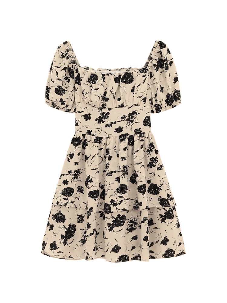 DR277森系碎花裙