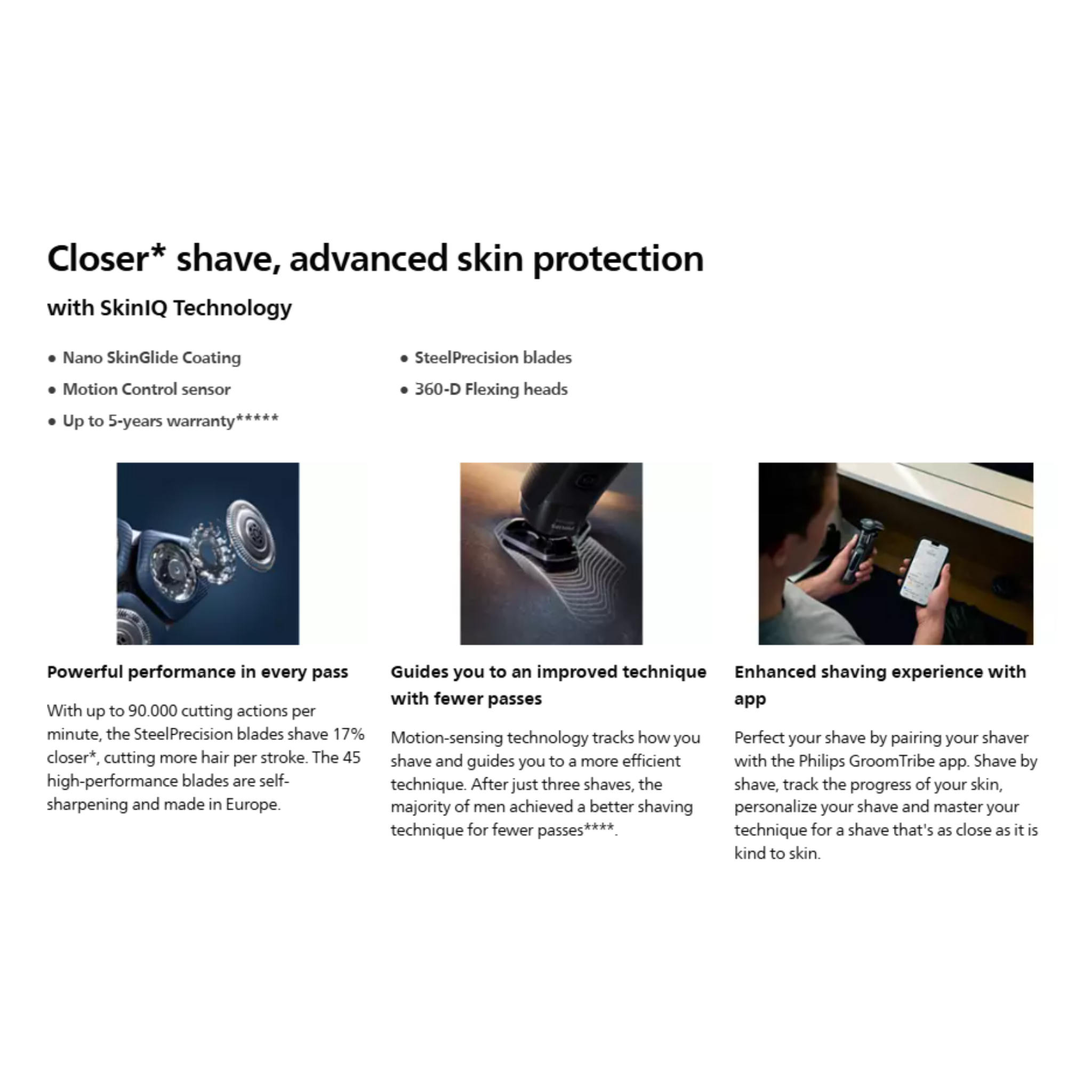 Philips Series 7000 Wet & Dry Electric Shaver (S7886/50)