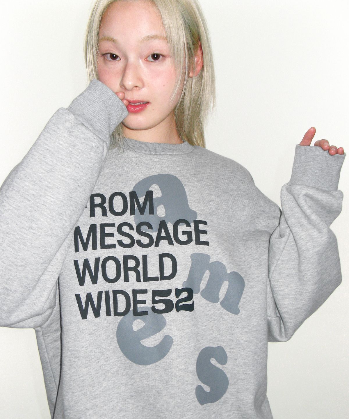 🇰🇷訂購｜AMES 26SS｜BIG LETTERING SWEATSHIRT  2色 