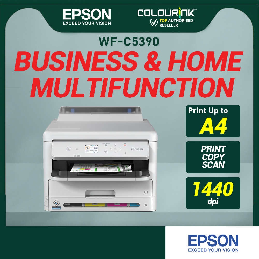 Epson WorkForce Pro WF-C5390 A4 Colour Inkjet Printer Wifi Duplex Print Pigment Ink similar L3250 C5290 J2330DW