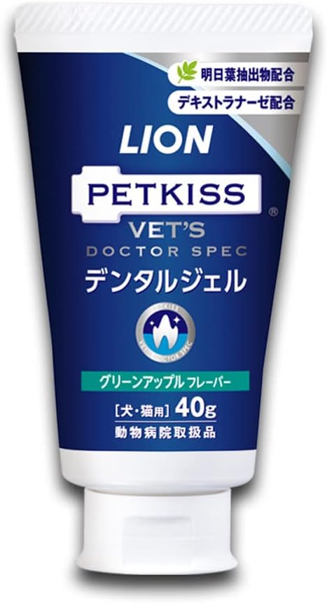 Lion PetKiss Vet's Doctor Spec Dental Gel for Cats and Dogs (Apple Flavor) 獅王專研寵物草本潔齒啫喱 (蘋果味)
