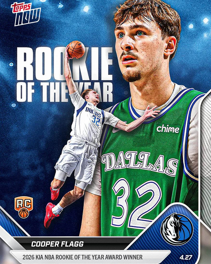 🌟Copper Flagg Rookie Of The Year Card