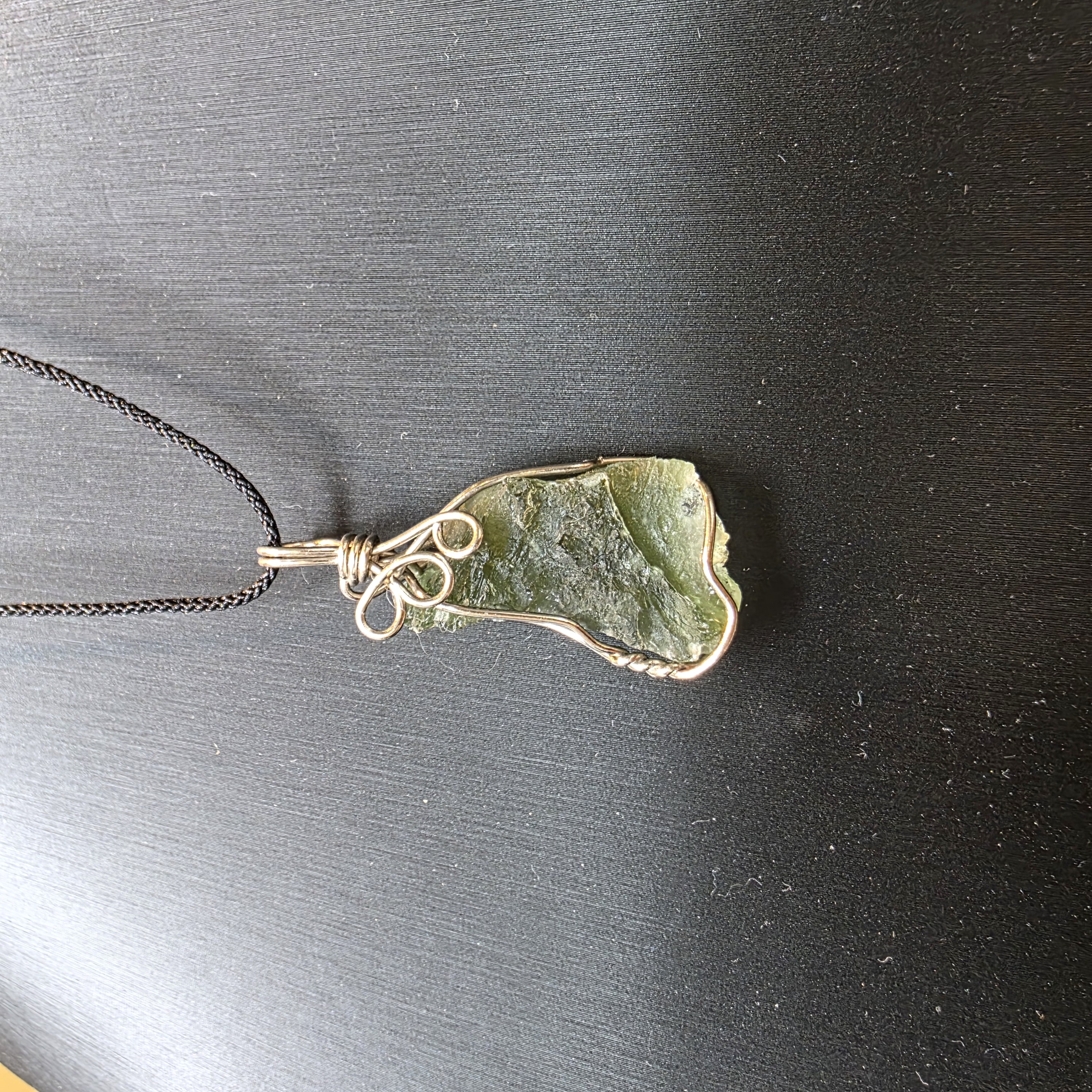 捷克綠隕石原石吊飾