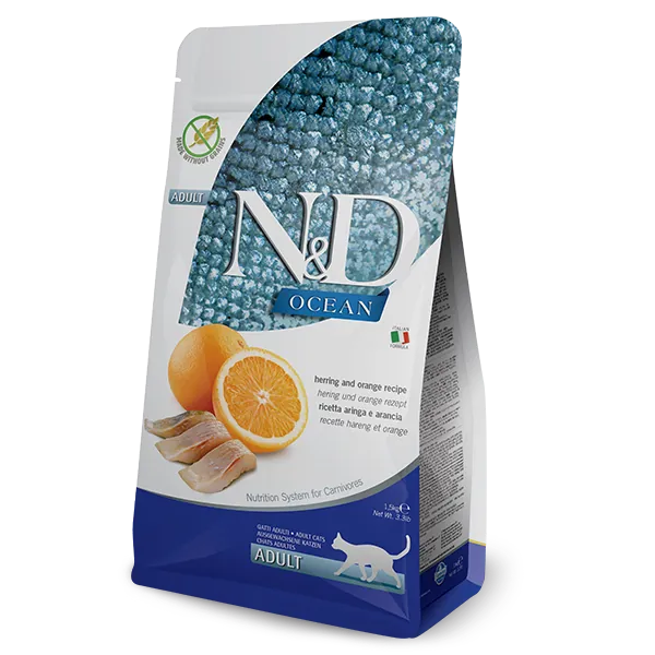 Farmina N&D 海洋 鯡魚&香橙 成貓乾糧 1.5kg/5kg/10kg