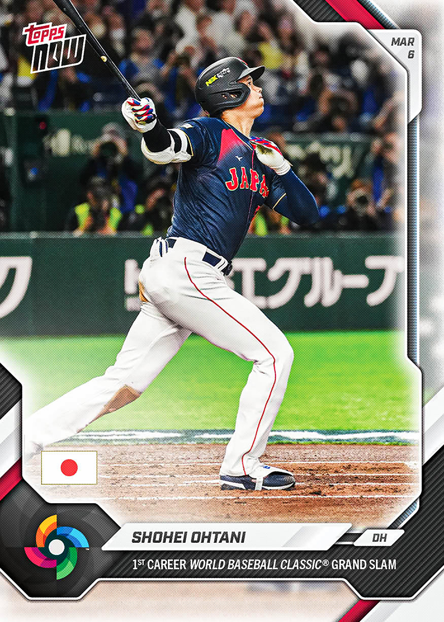 Shohei Ohtani - 2026 WBC Topps NOW® #WB4 日本隊滿貫炮卡｜PR 132,078