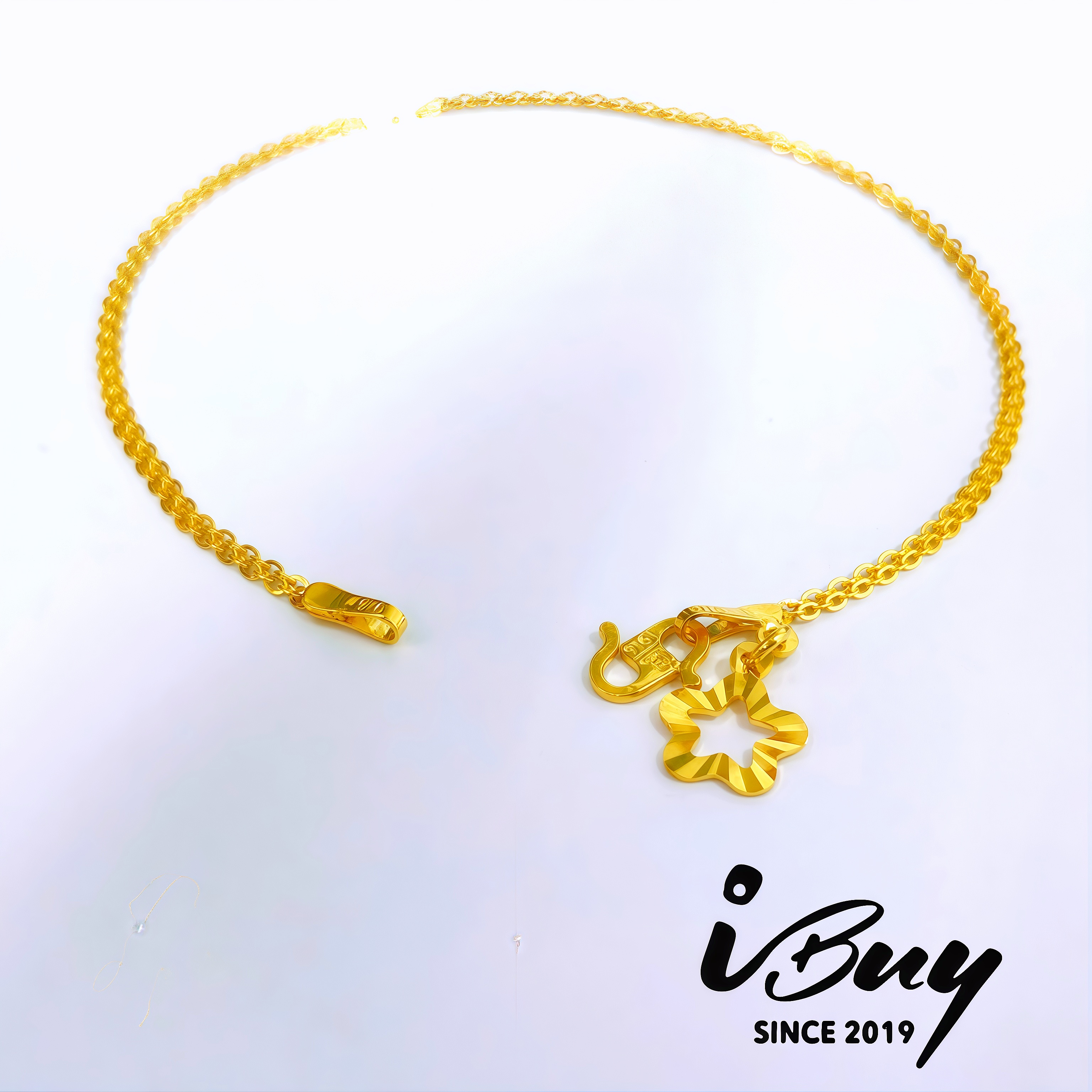916 GOLD MILAN 2 LINE BRACELET 916 金 米兰双行手链