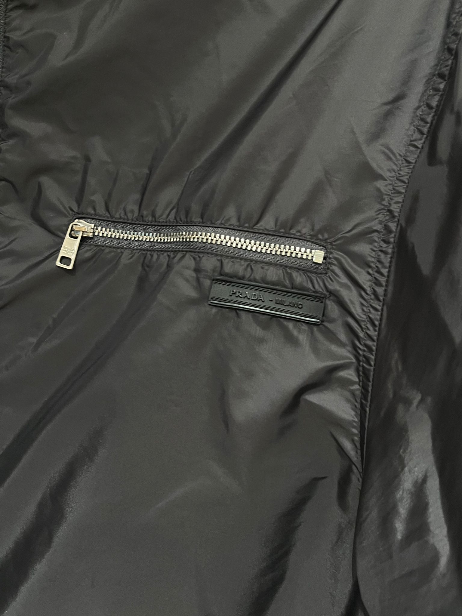 Prada Nylon Jacket Grey Size: M 100%Authentic, 95%New