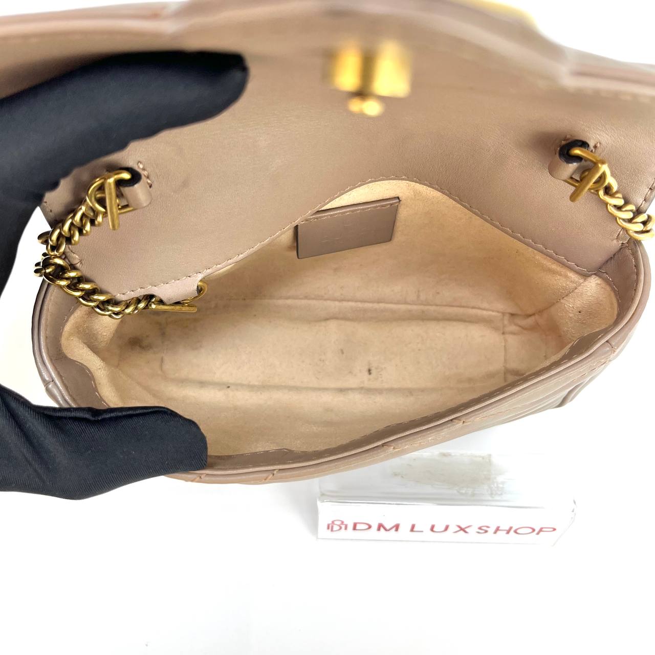 Gucci Beige Marmont Super Mini 