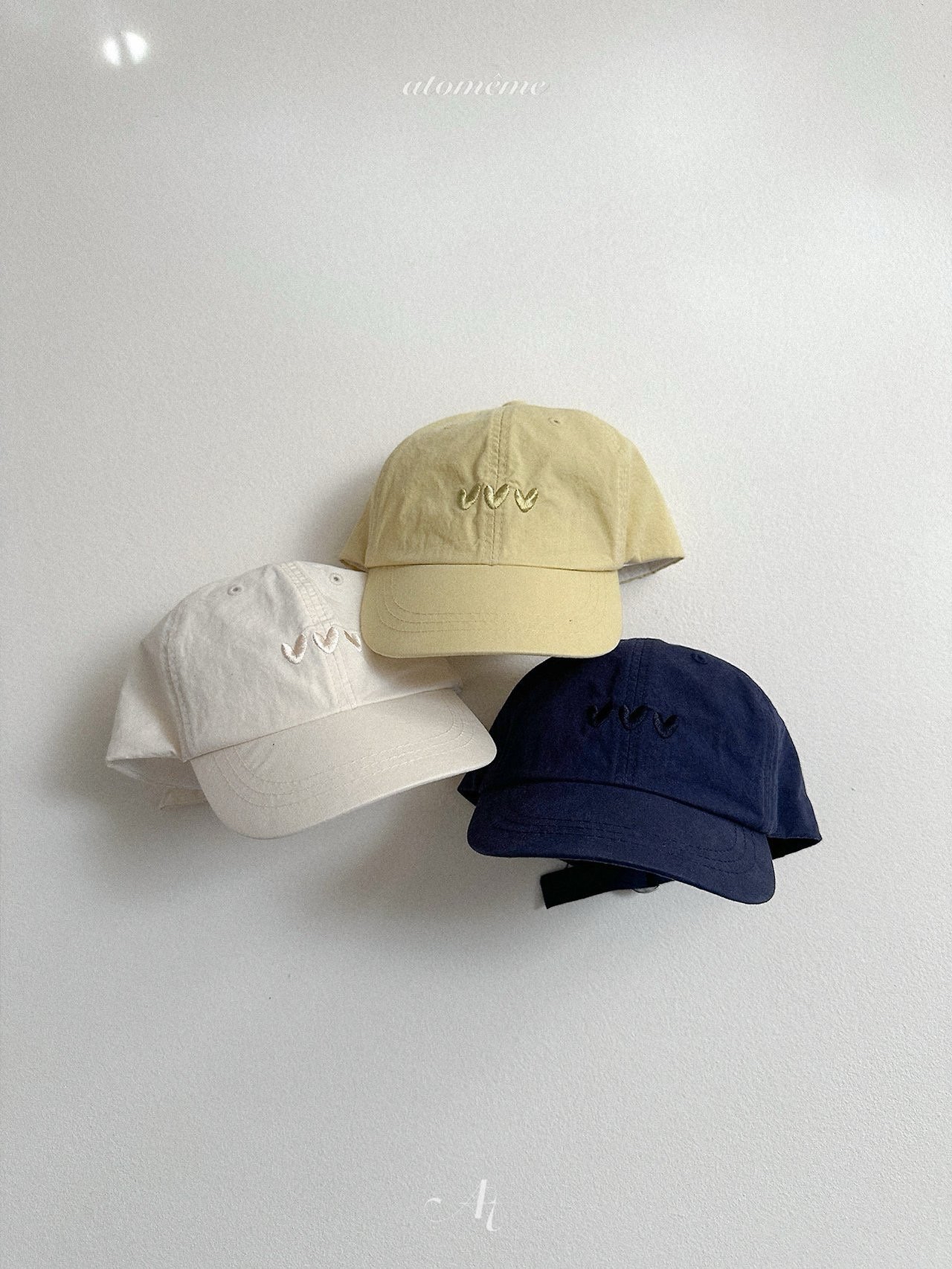 Atomeme | Heart cap(Yellow free size)