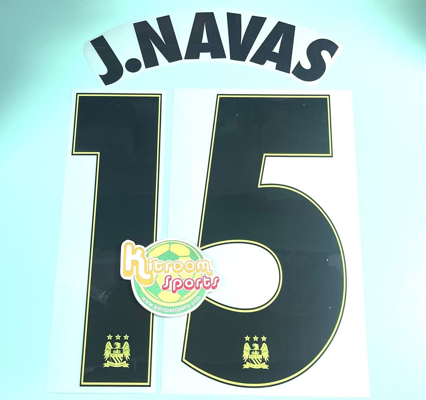 2015-16 Manchester City 3RD UCL Nameset #15 J.NAVAS