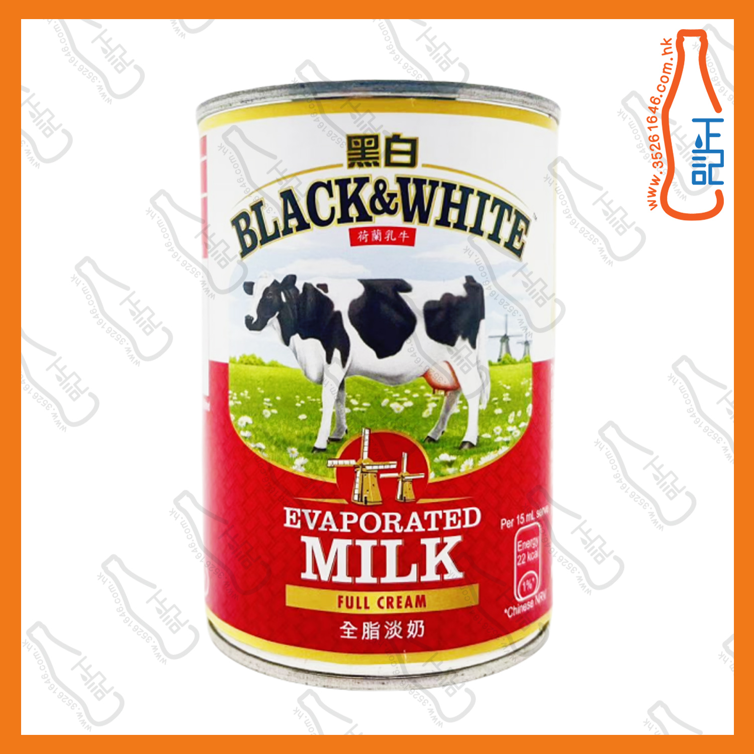 ==黑白淡奶 410g /罐