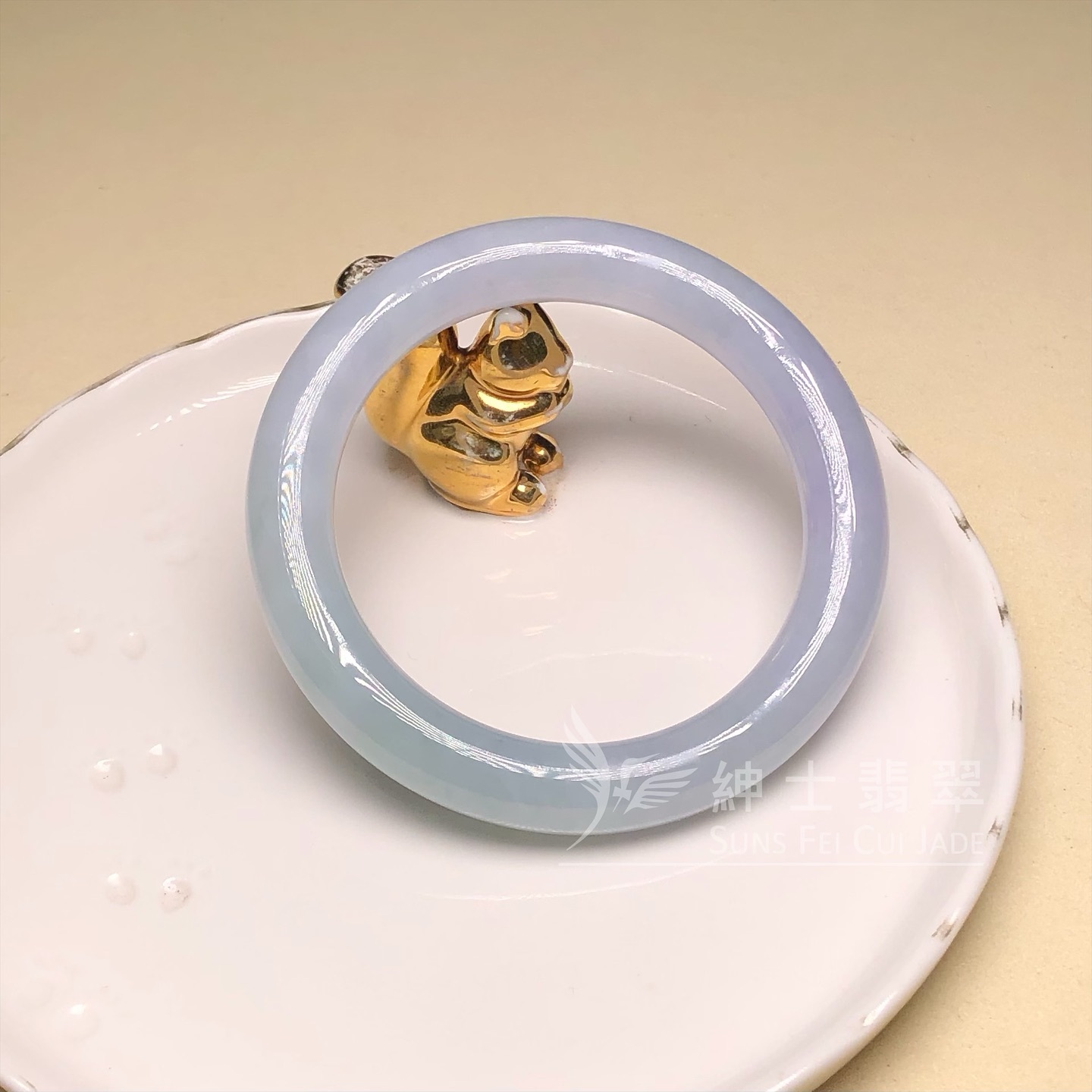 茄紫春彩圓鐲56mm