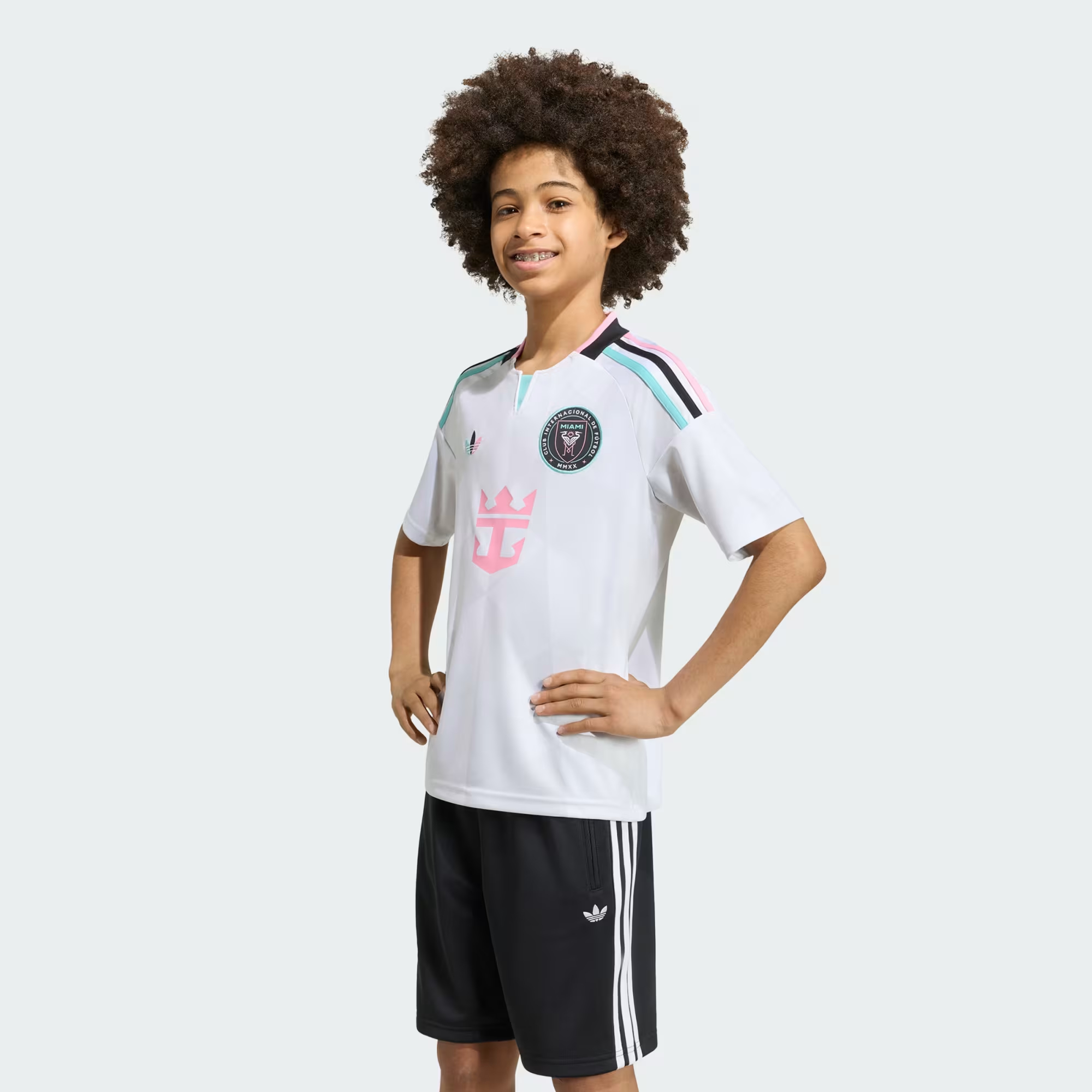 Adidas MLS Inter Miami 邁阿密國際 2026-27 「Cenit」三客童裝球迷版球衣 (連MESSI印字) KE6329