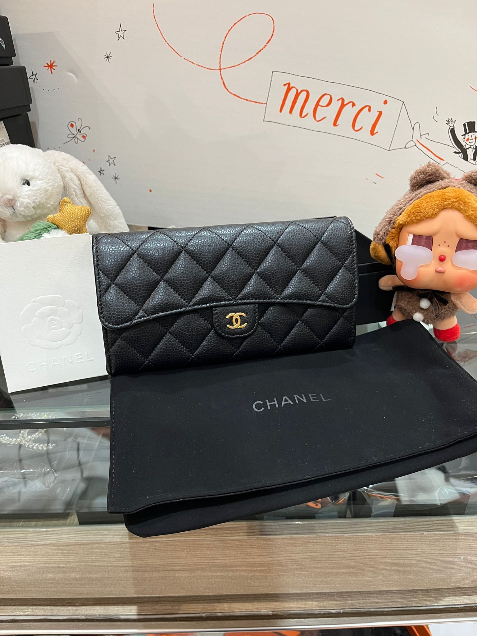 Chanel classic wallet 荔枝牛皮長銀包 AP0241 100%Authentic ,98%new ✅專門店收據✅晶片✅防塵袋✅box 