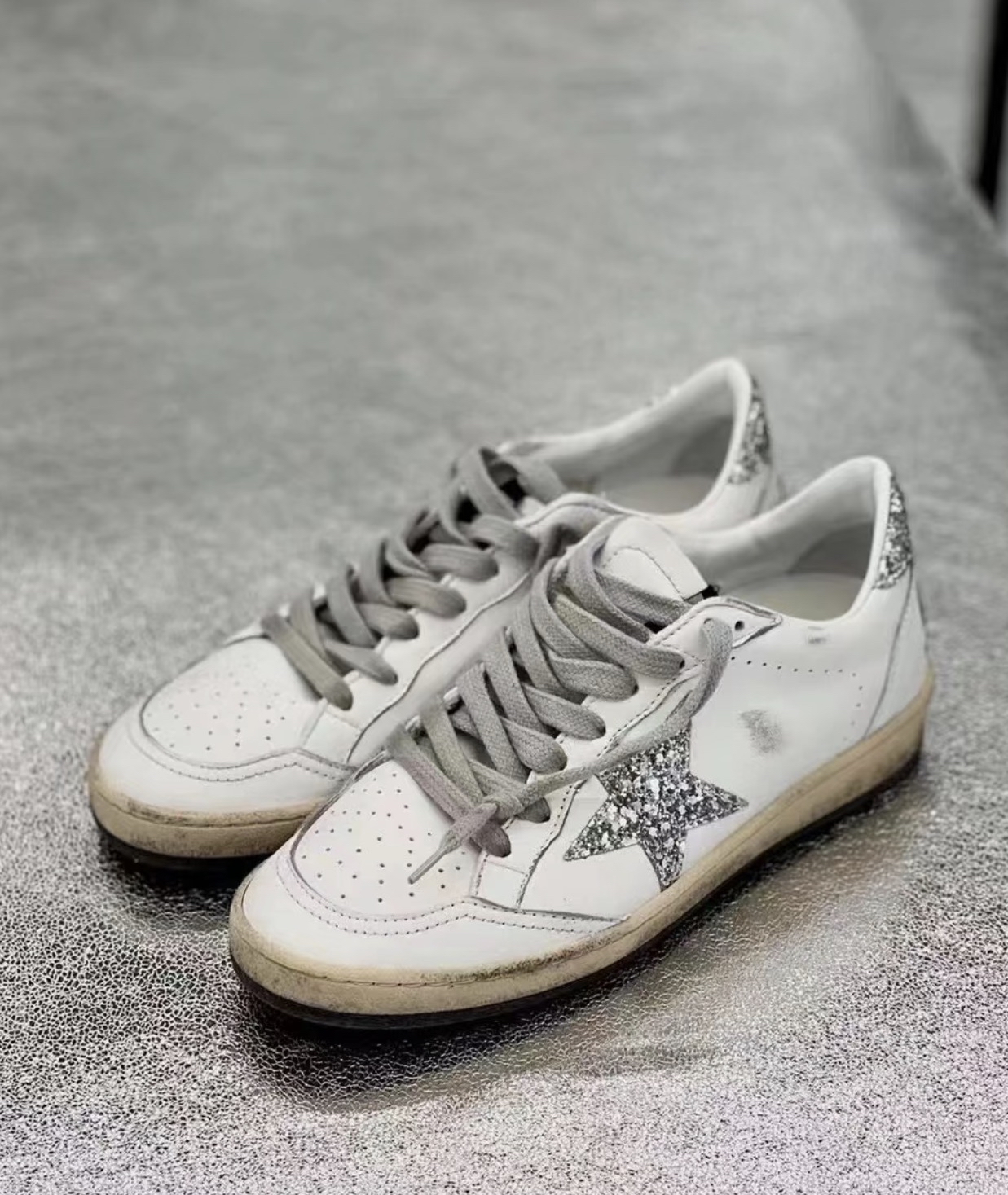 訂貨📮熱賣款🔥 Golden Goose 白色閃銀 Ball Star sneaker Size 35/36/37/38/39