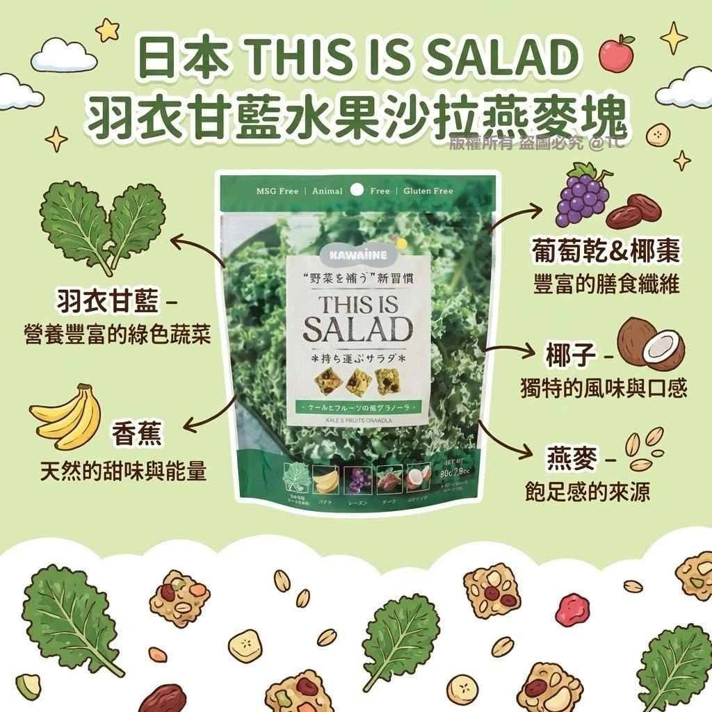 THIS IS SALAD 羽衣甘藍水果沙拉燕麥塊 80g - 04260077