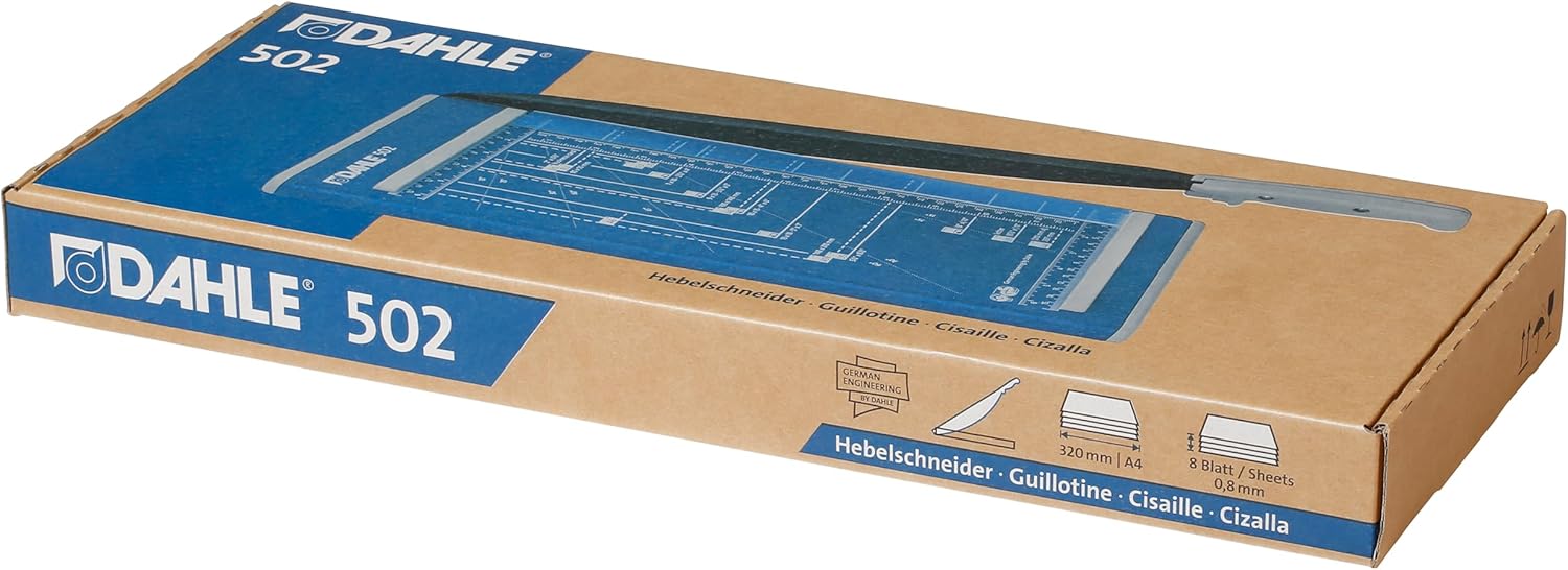 Dahle 502 : Entry Level Paper Guillotine , able to cut 320mm in length and 0.8mm in thickness