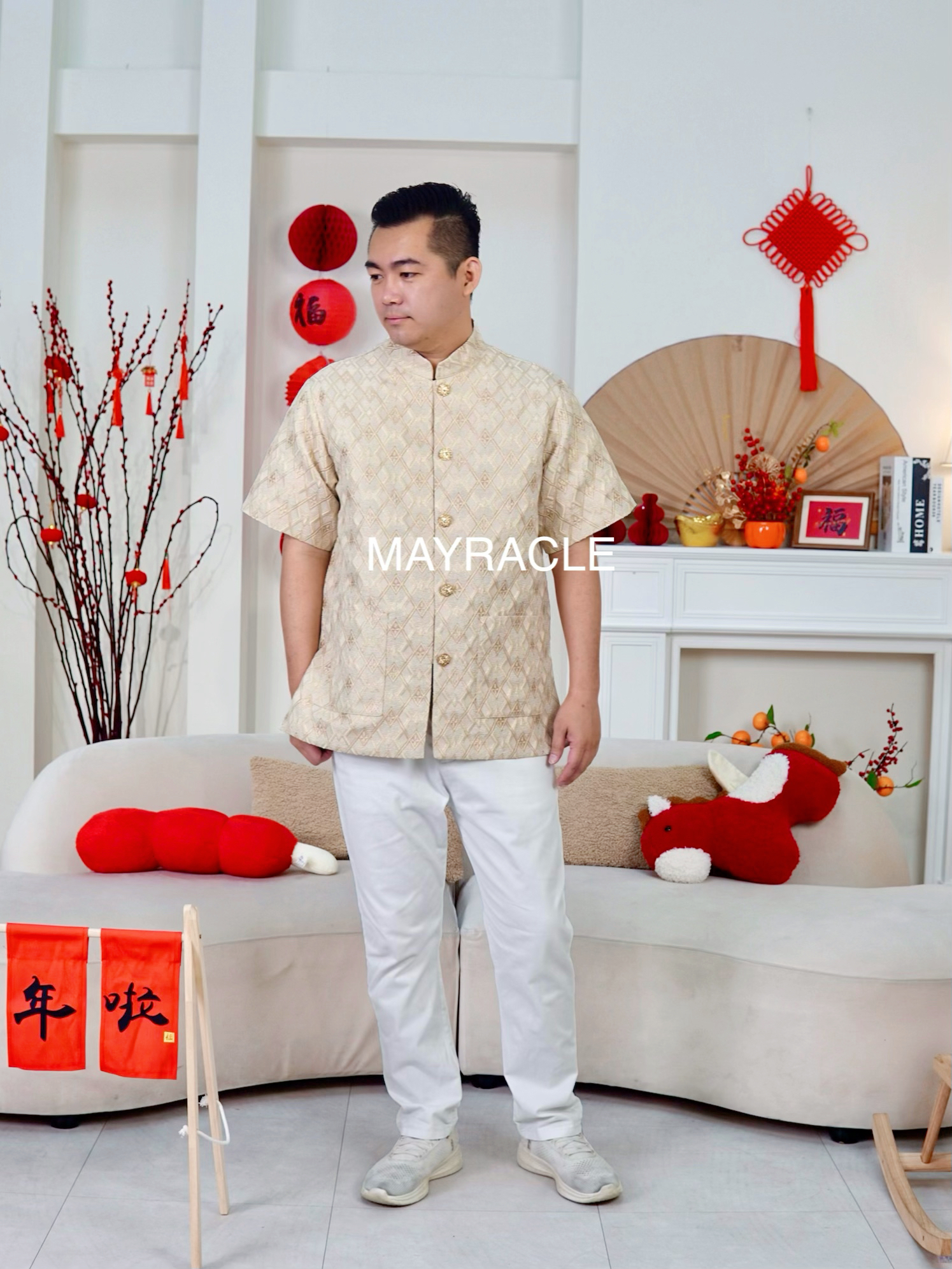 CNY 2027 Oversized Prosperity Men Shirt (Pre-order)