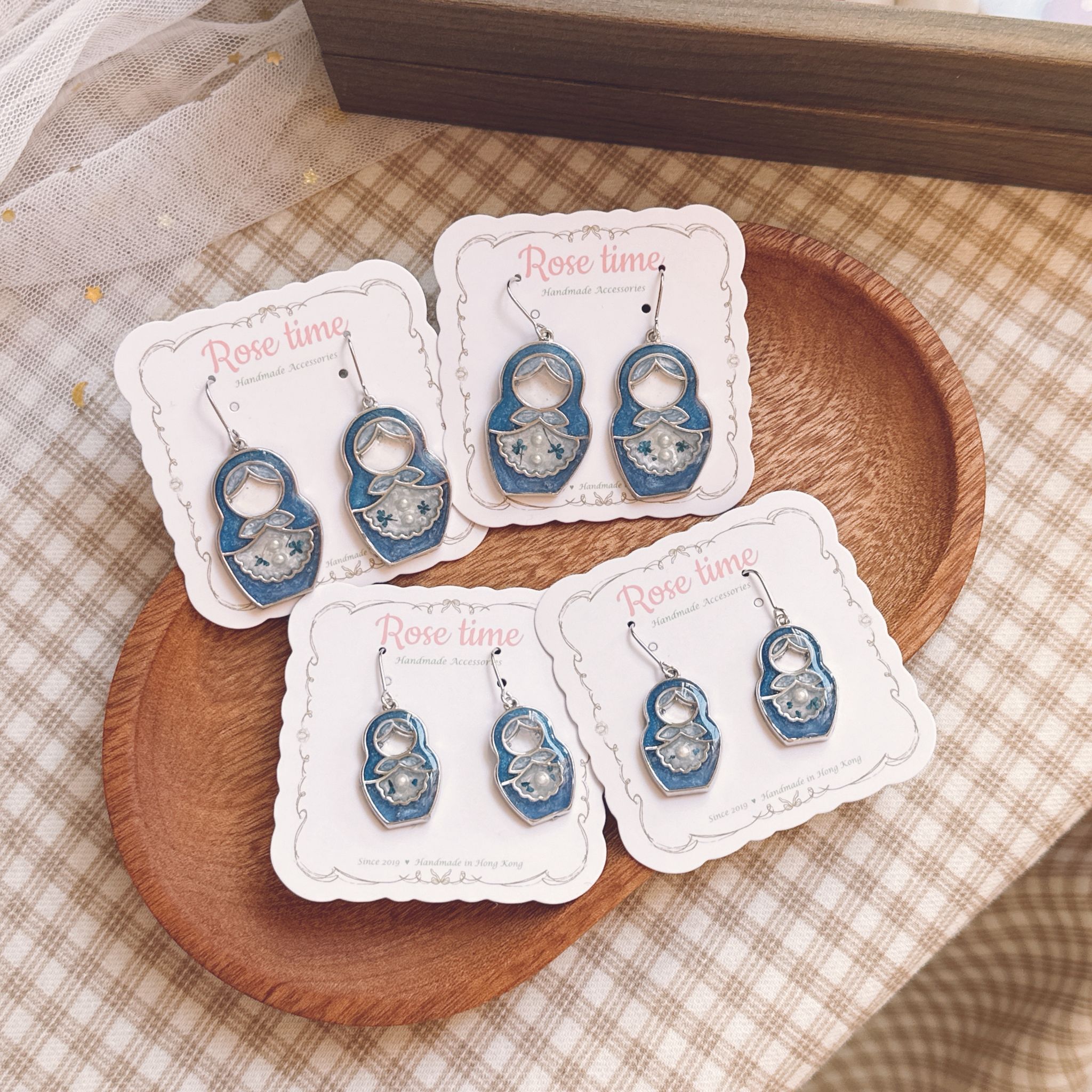 俄羅斯花花 藍絲絨 大號