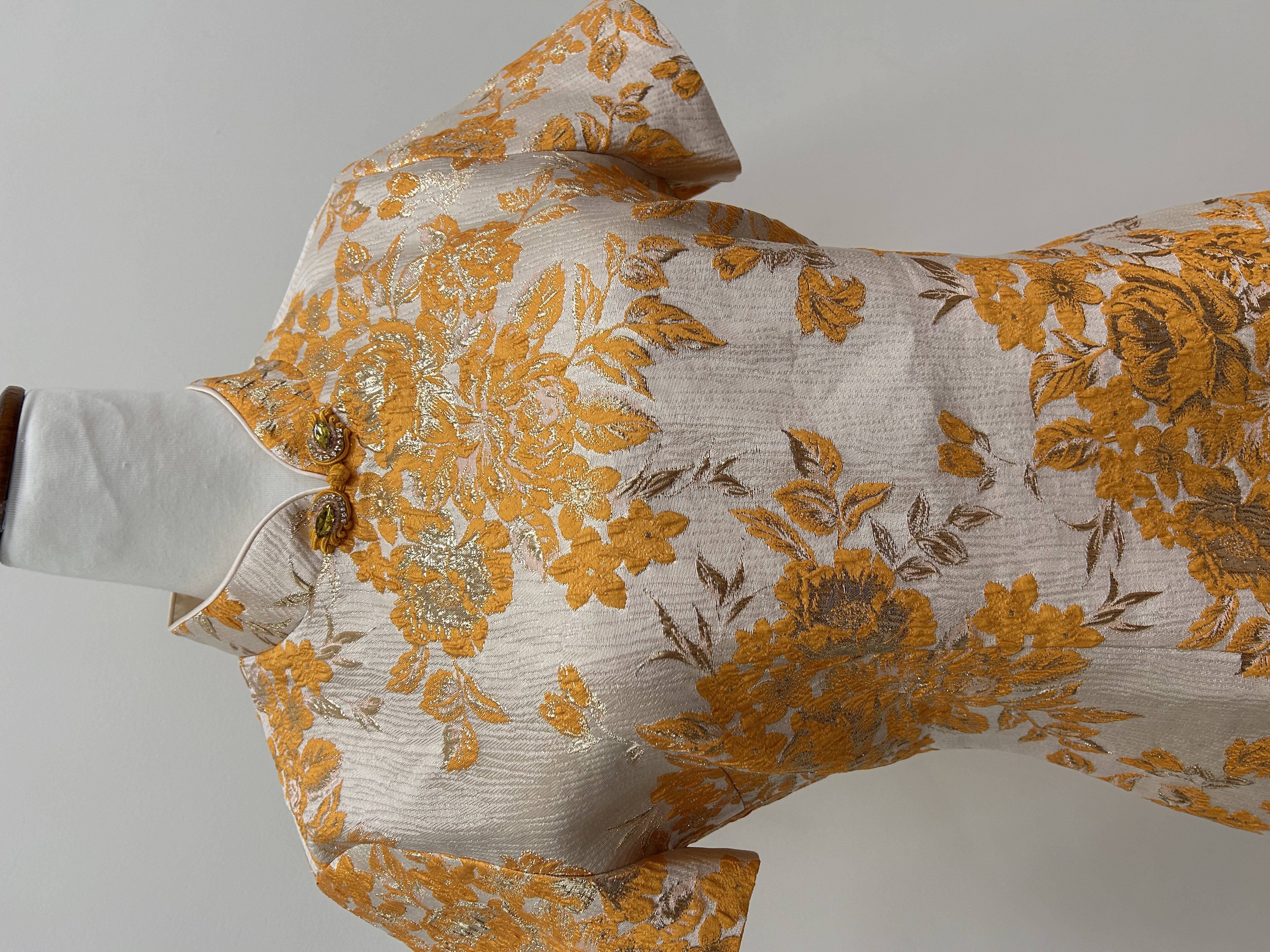 566.WB Embroidered Sleeve Qipao