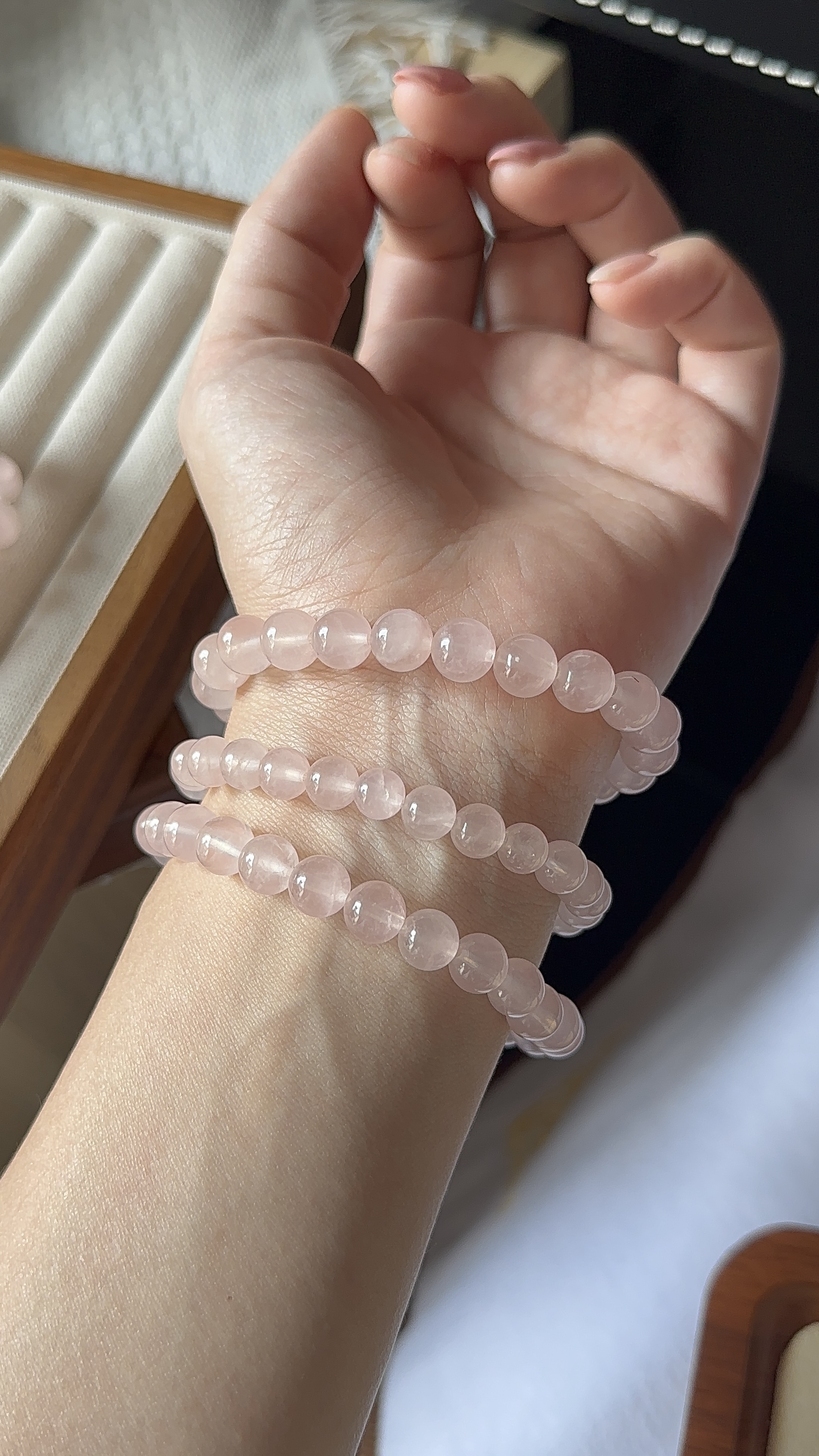 冰透粉晶 ｜ Rose quartz 