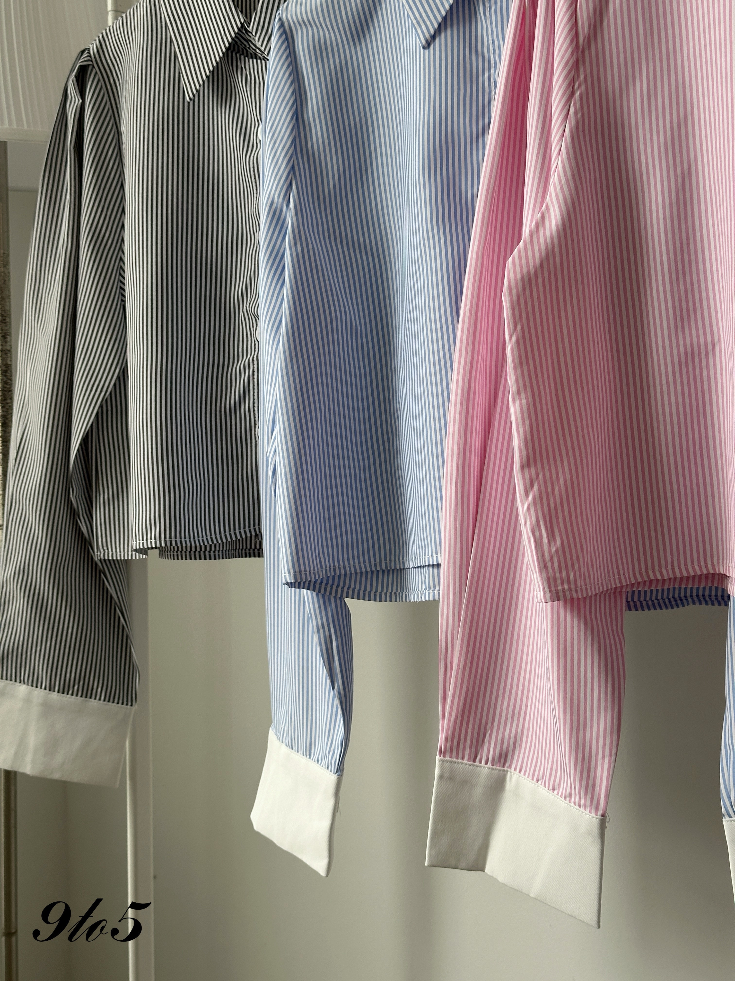 T4225 Long Sleeve Stripe Shirt - 3 Colors 