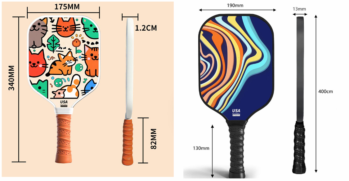 ⚠️長訂貨品⚠️超好玩推介👍🏻PICKLEBALL 玻璃纖維匹克球拍套裝🔥 （雙拍+4球+球拍袋）