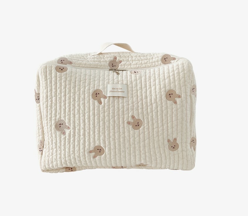 Dottodot 圓圓臉絎縫旅行包（bear only)