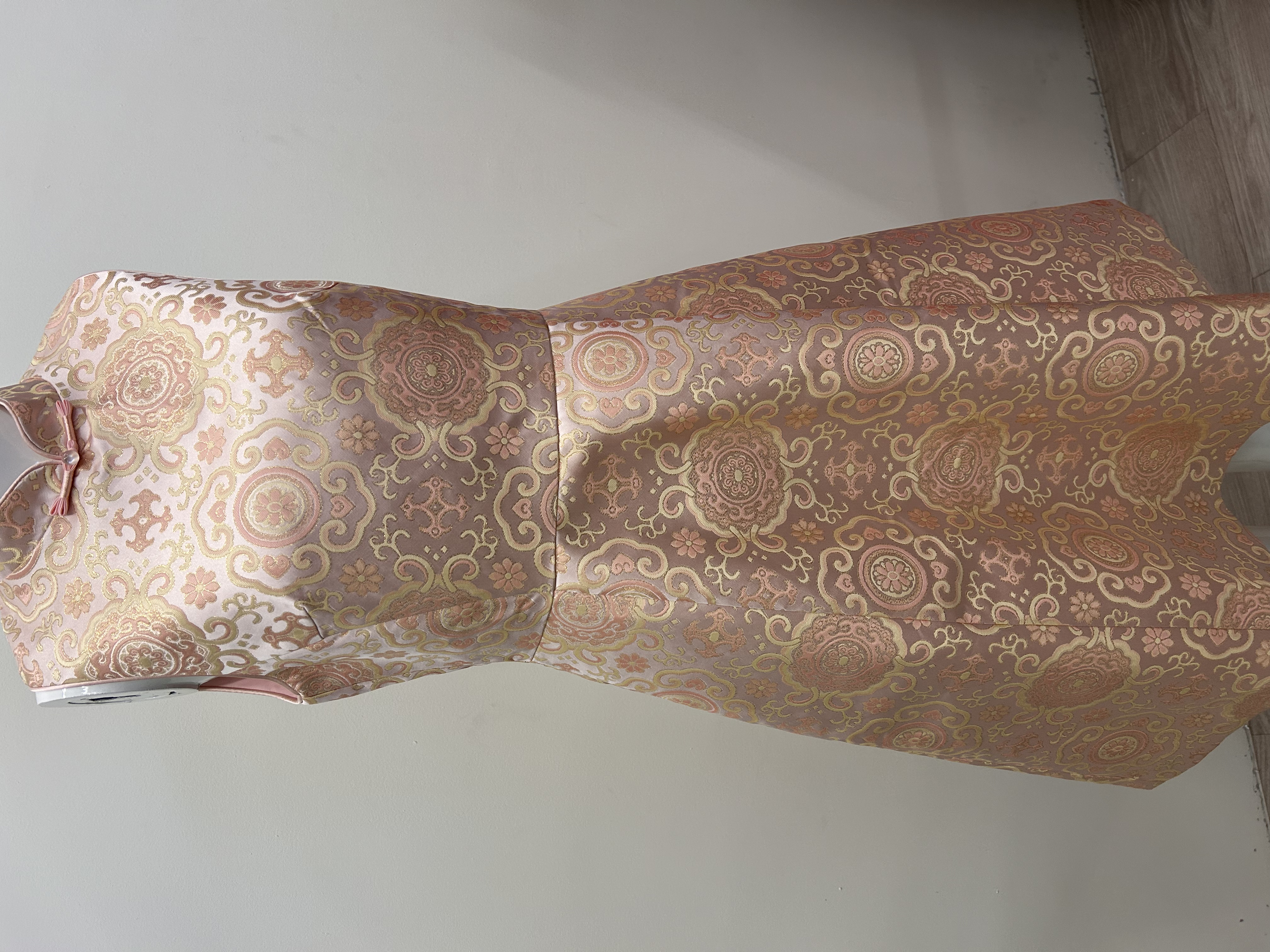 577.WB Embroidered Sleeveless A-Line Qipao