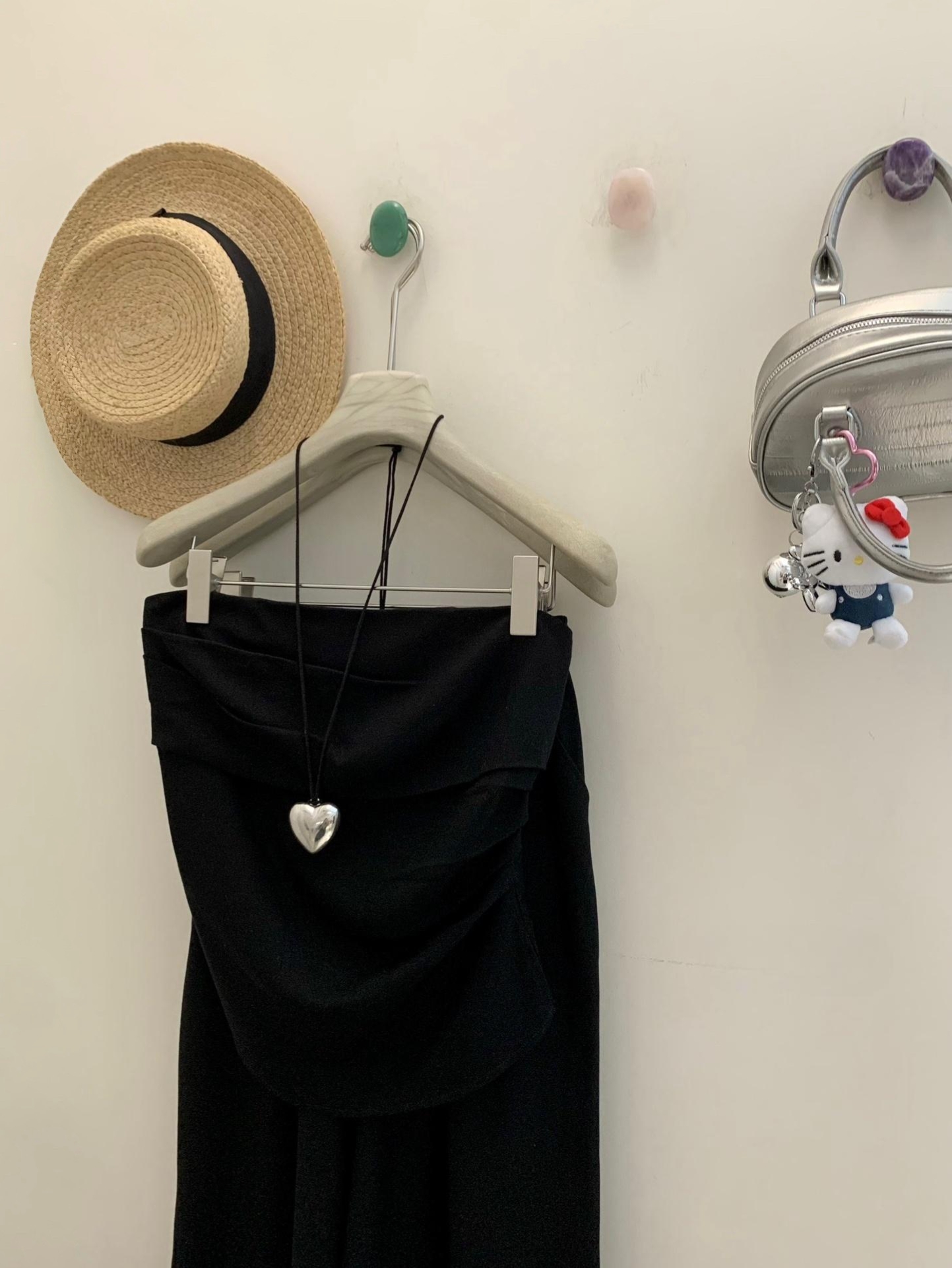 Luna Linen Tube Top +Trouser Sets 亚麻抹胸上衣 + 直筒阔腿裤两件套( 2 colours )