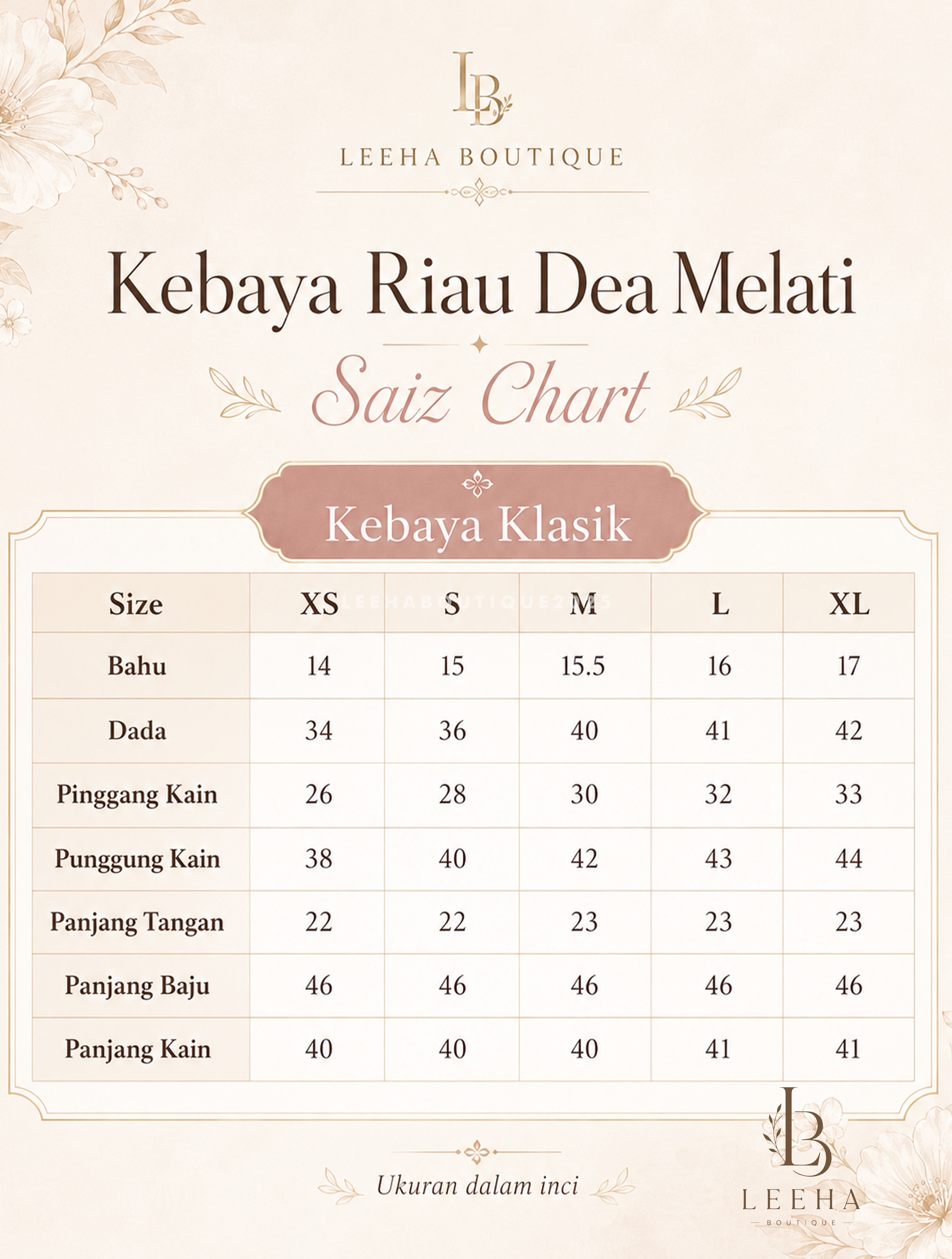 KEBAYA RIAU DEA MELATI