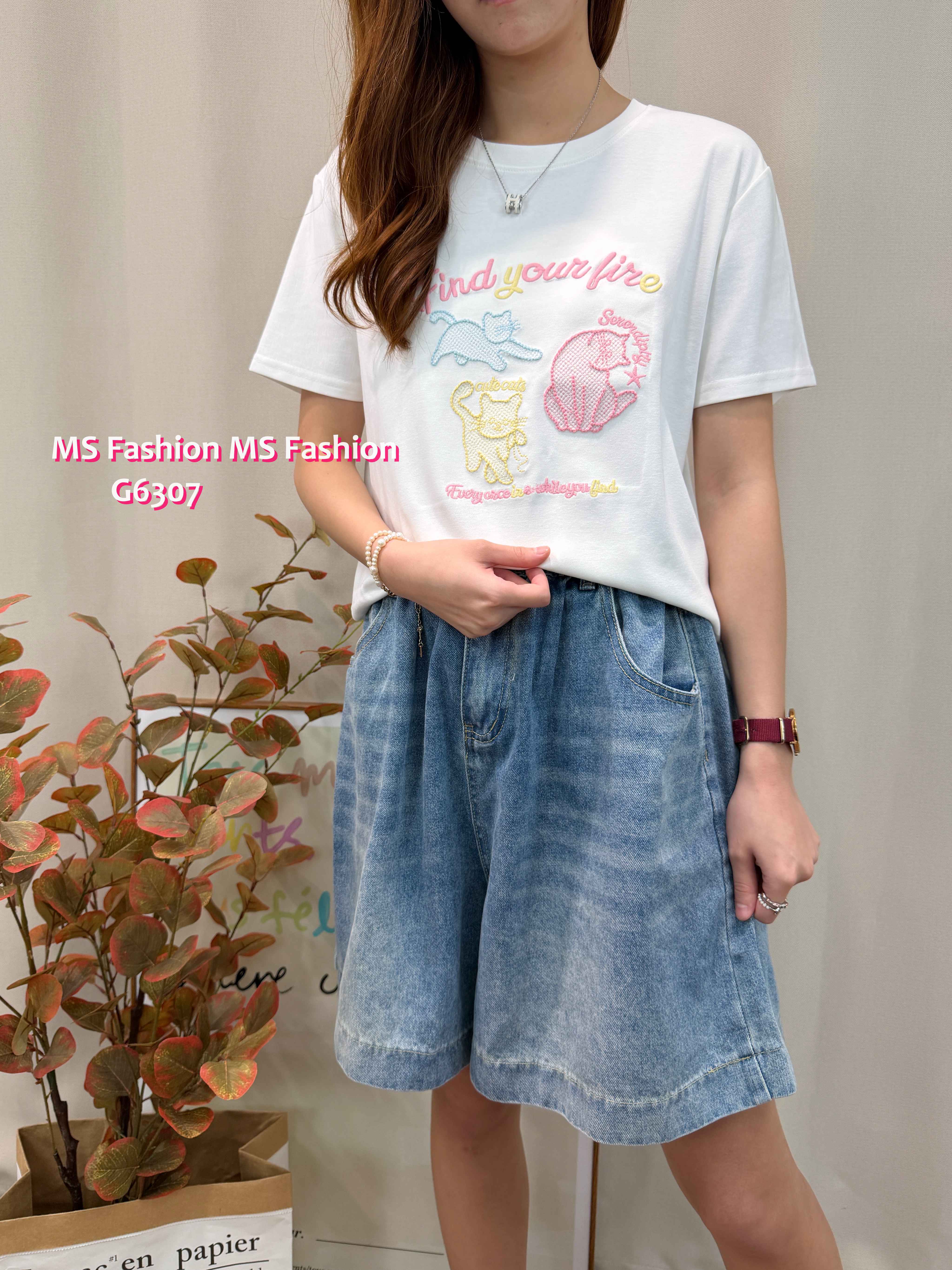 G6307 可愛貓咪tee
