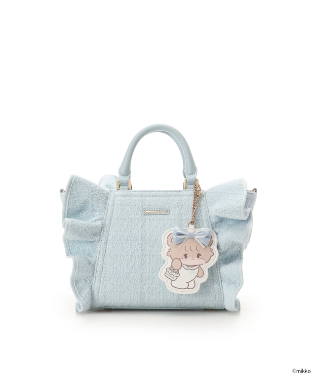 🎀【預訂】Lil ala mode×SAMANTHAVEGA 荷葉邊手提包 - Latte