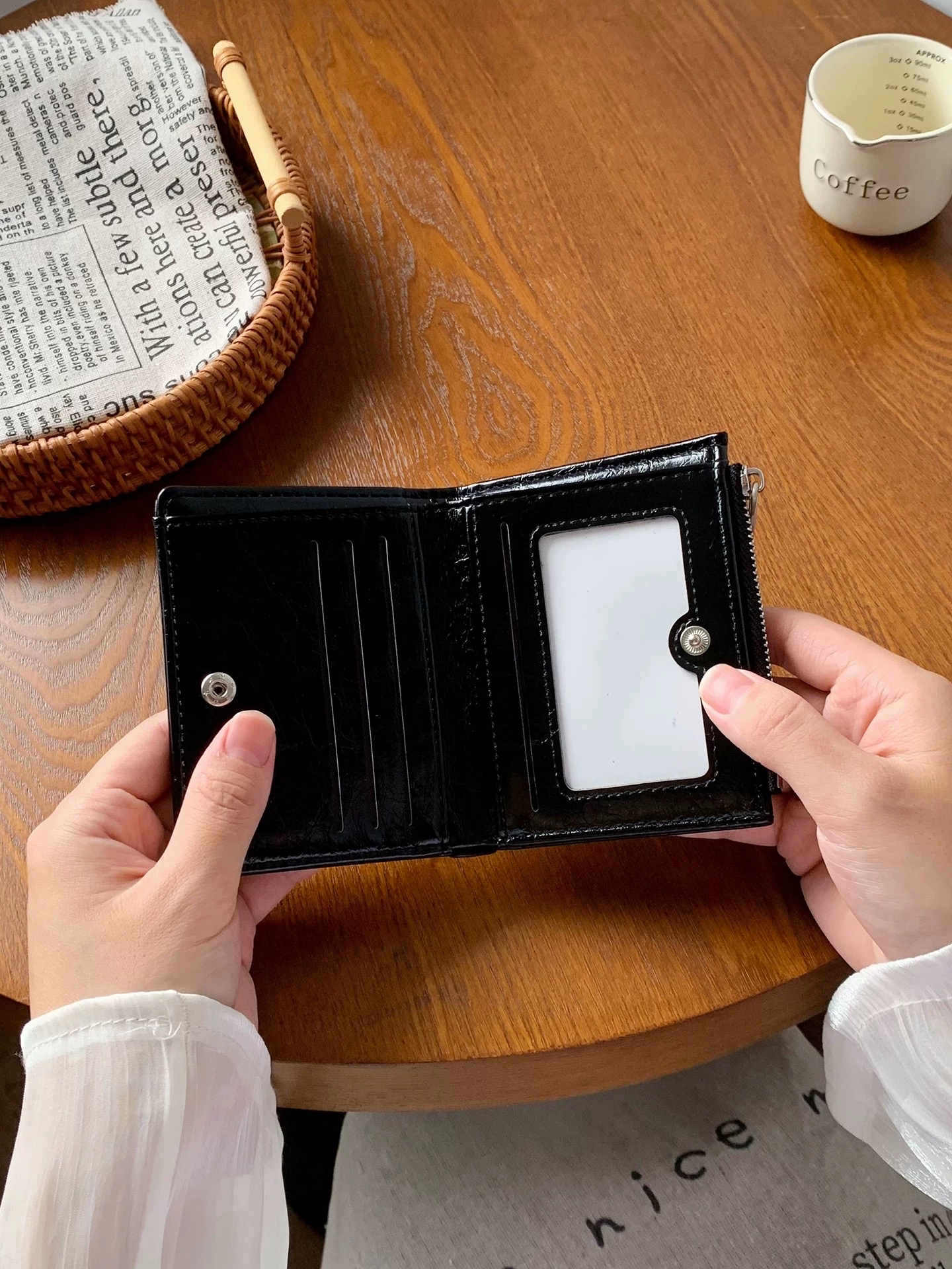 Korean Wax Leather Wallet