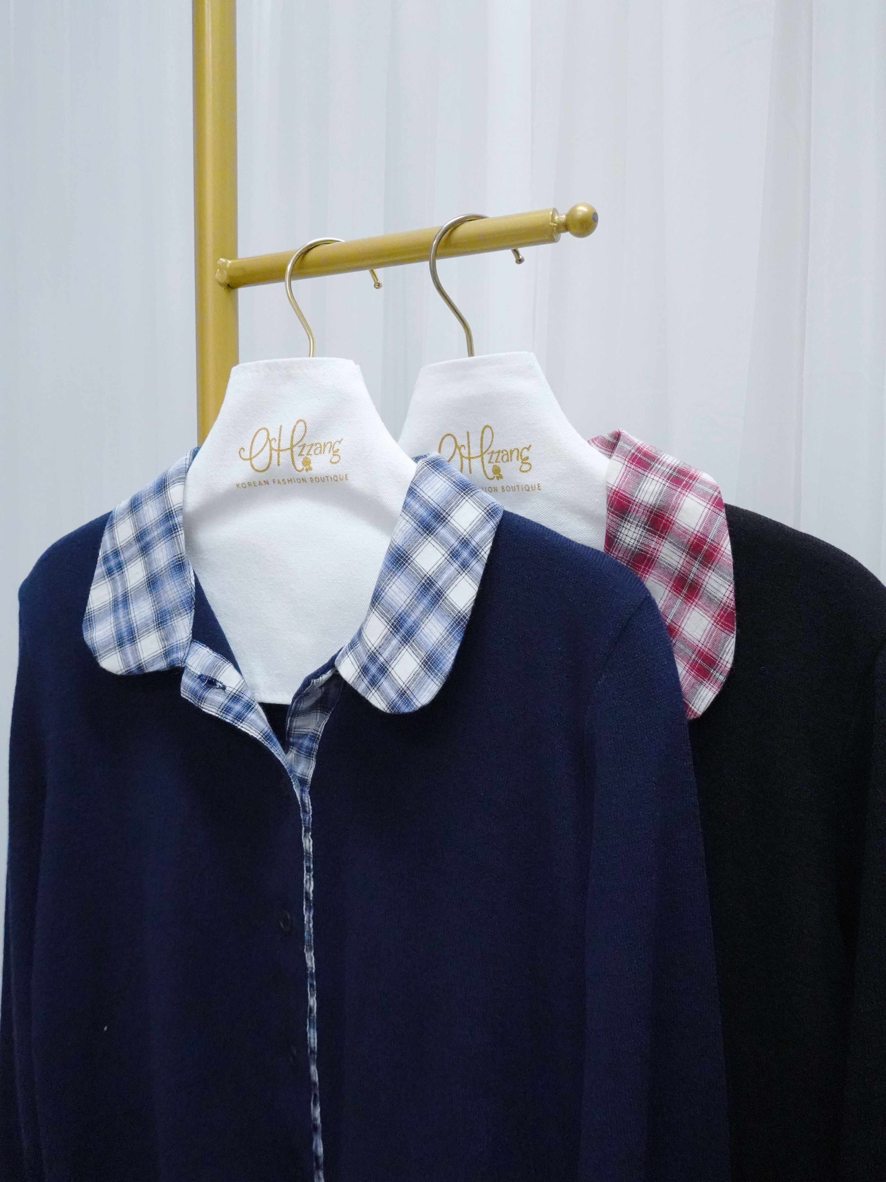 TOP07_11 格仔拼接TOP (2色)