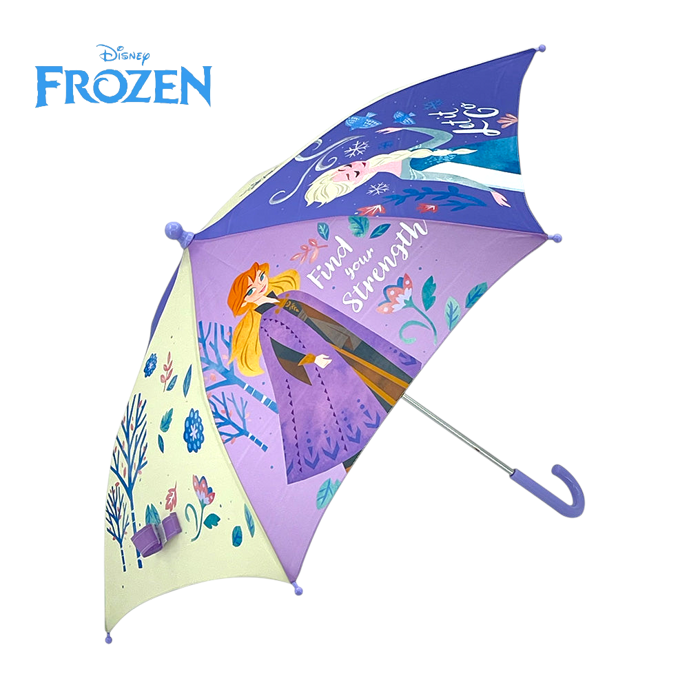 vBuy兒童雨季必備 Frozen 冰雪奇緣直遮 17吋 Disney Elsa Anna 雨傘 小童雨傘 防水安全按鈕（cos1137）
