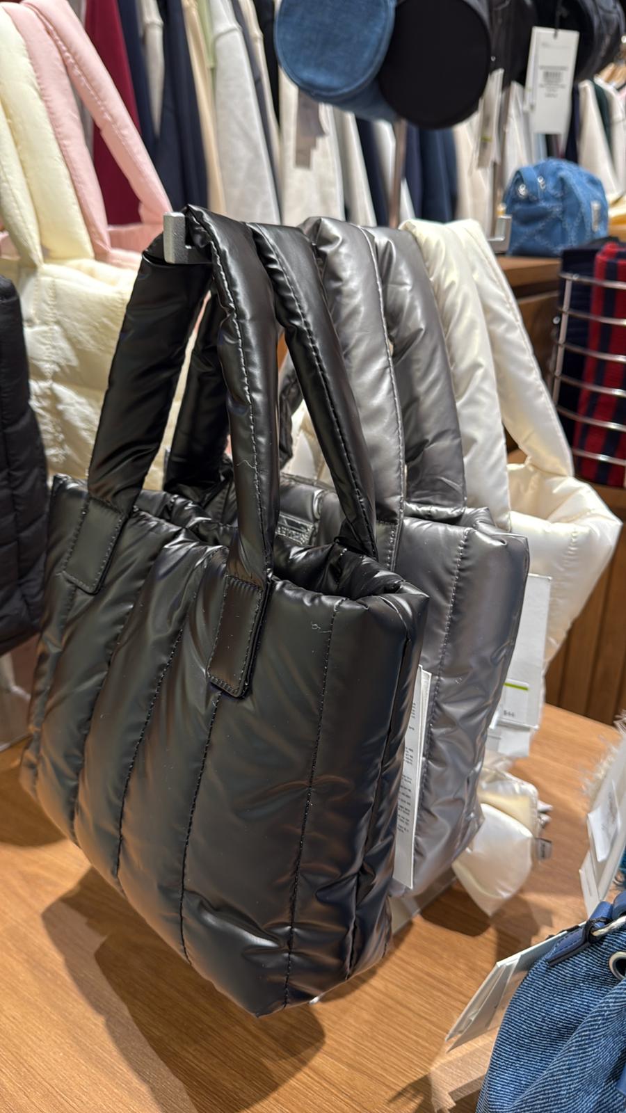 Marithe Classic Logo Matt Metallic Padding Bag